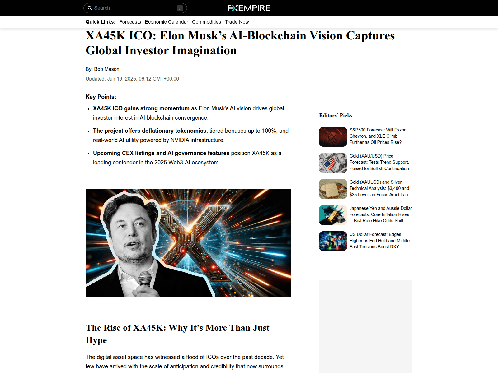 Screenshot of xa45k-fxempire.com