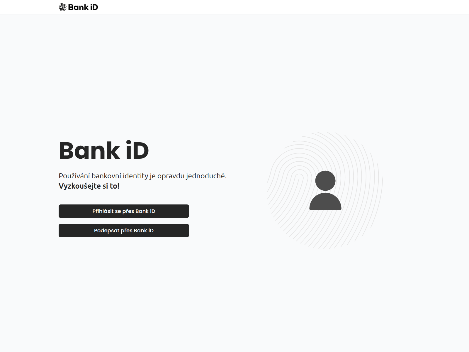 Screenshot of bankidcz.com