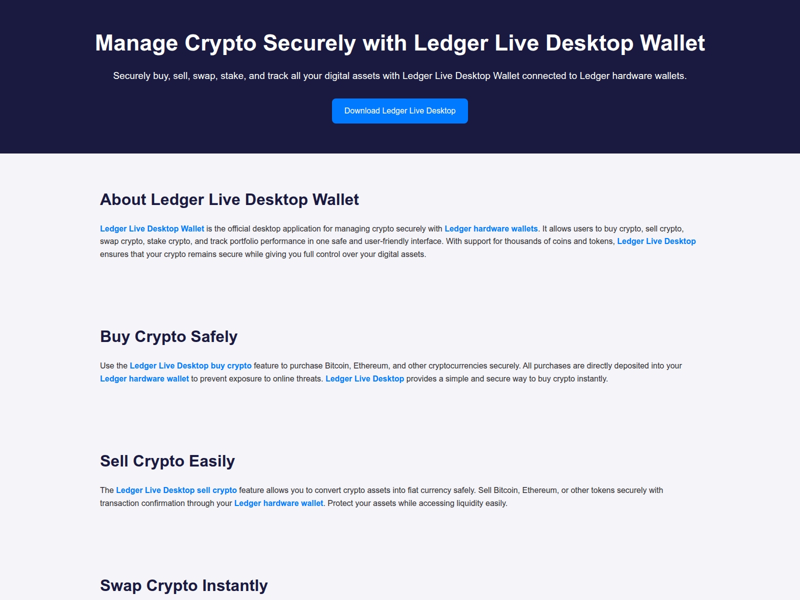 Screenshot of desktop-ledger-app-en.pages.dev