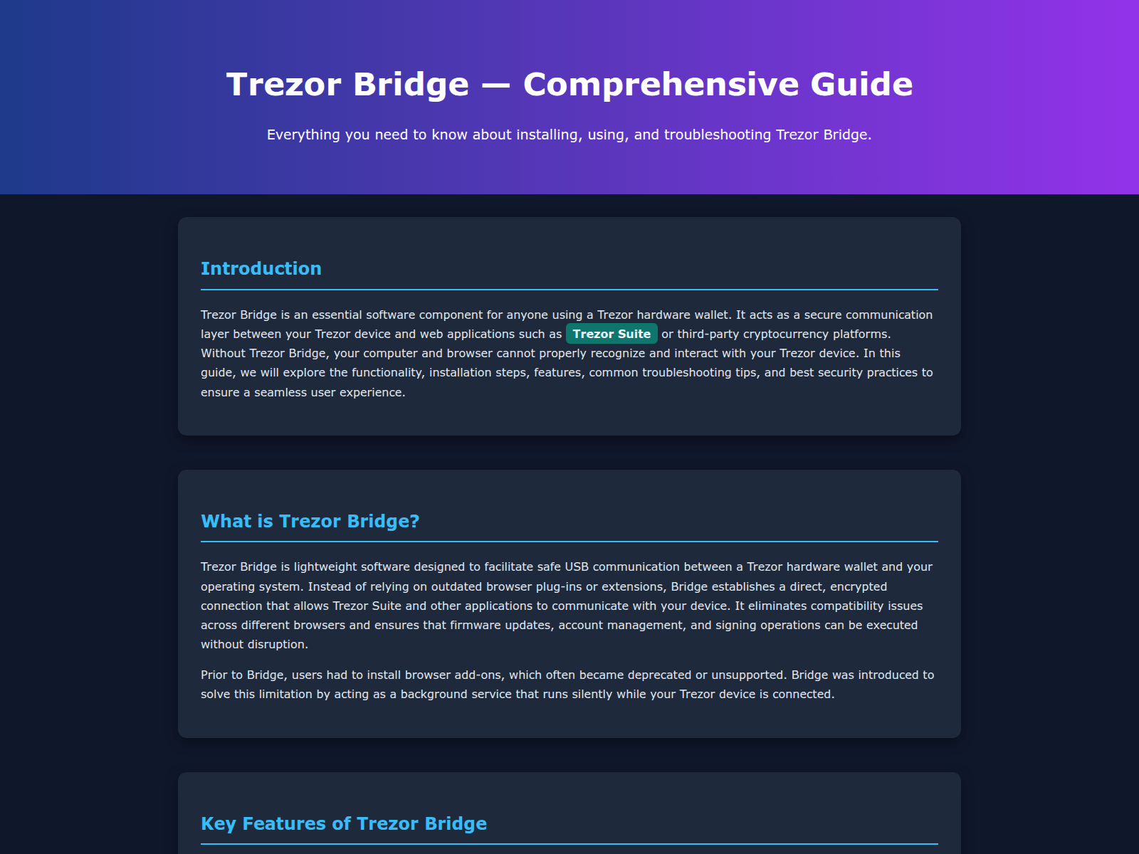 Screenshot of tr-bridge-doc-page.pages.dev