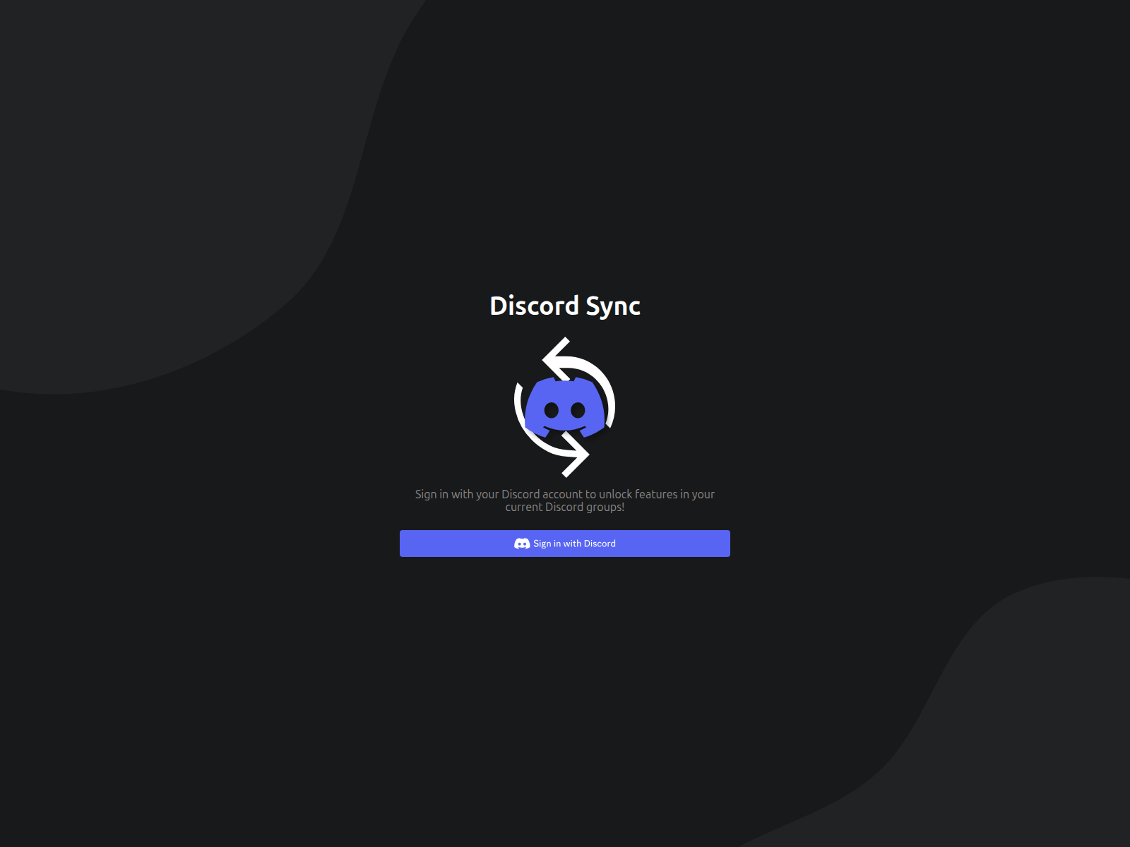 Screenshot of discord-sync.pages.dev