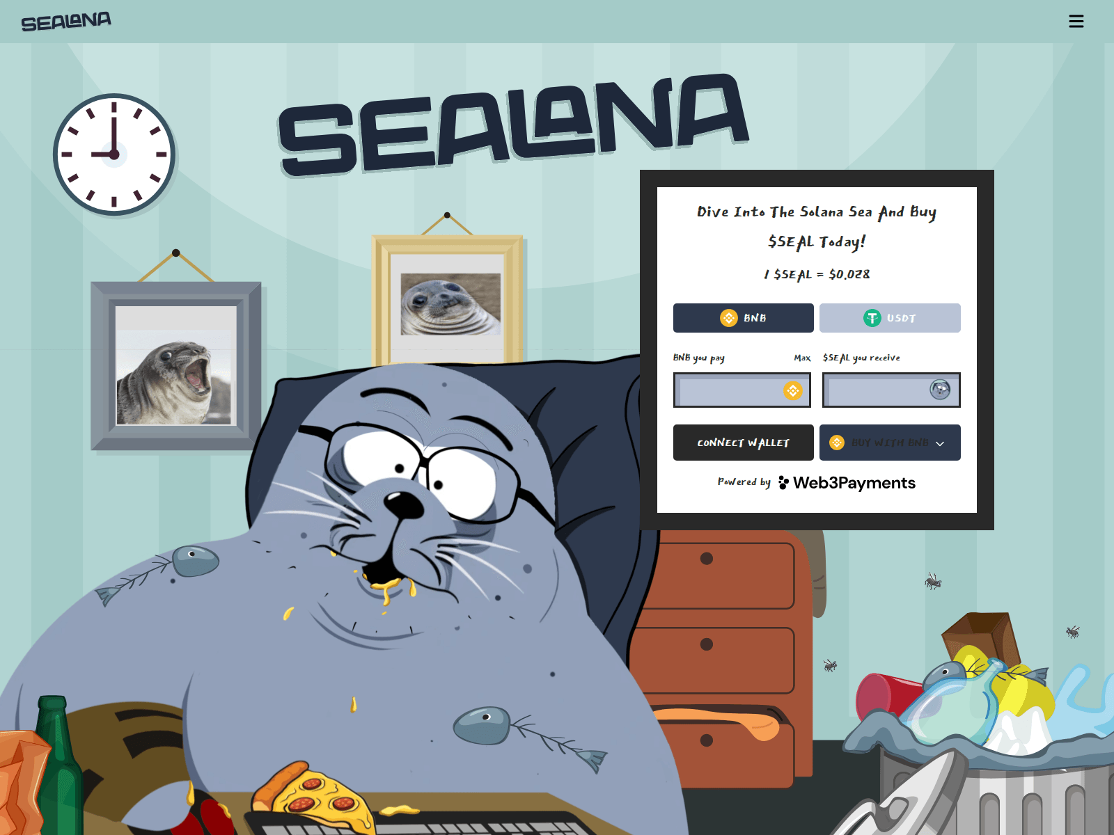 Screenshot of sealtokens.pages.dev