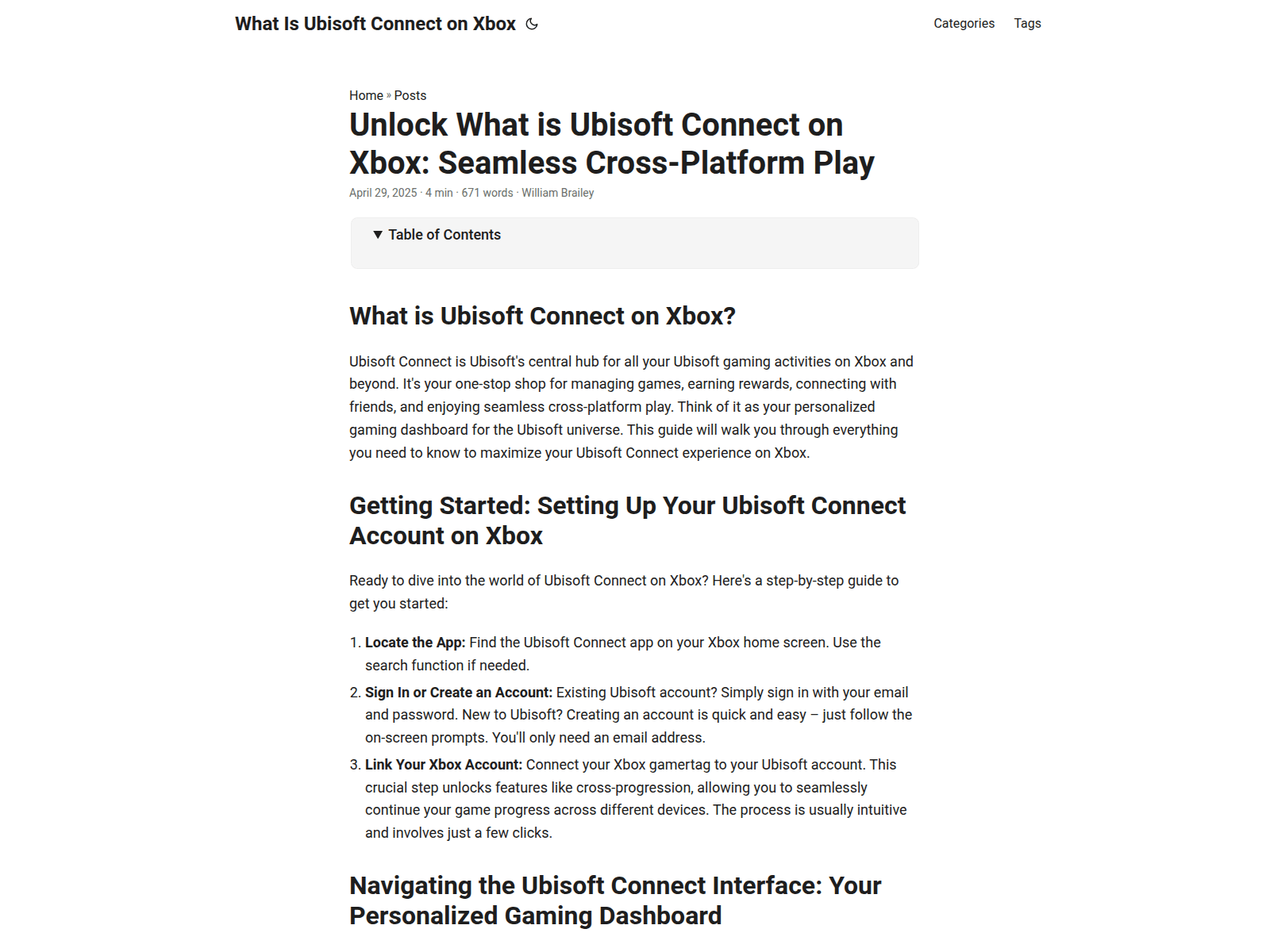 Screenshot of what-is-ubisoft-connect-on-xbox.pages.dev