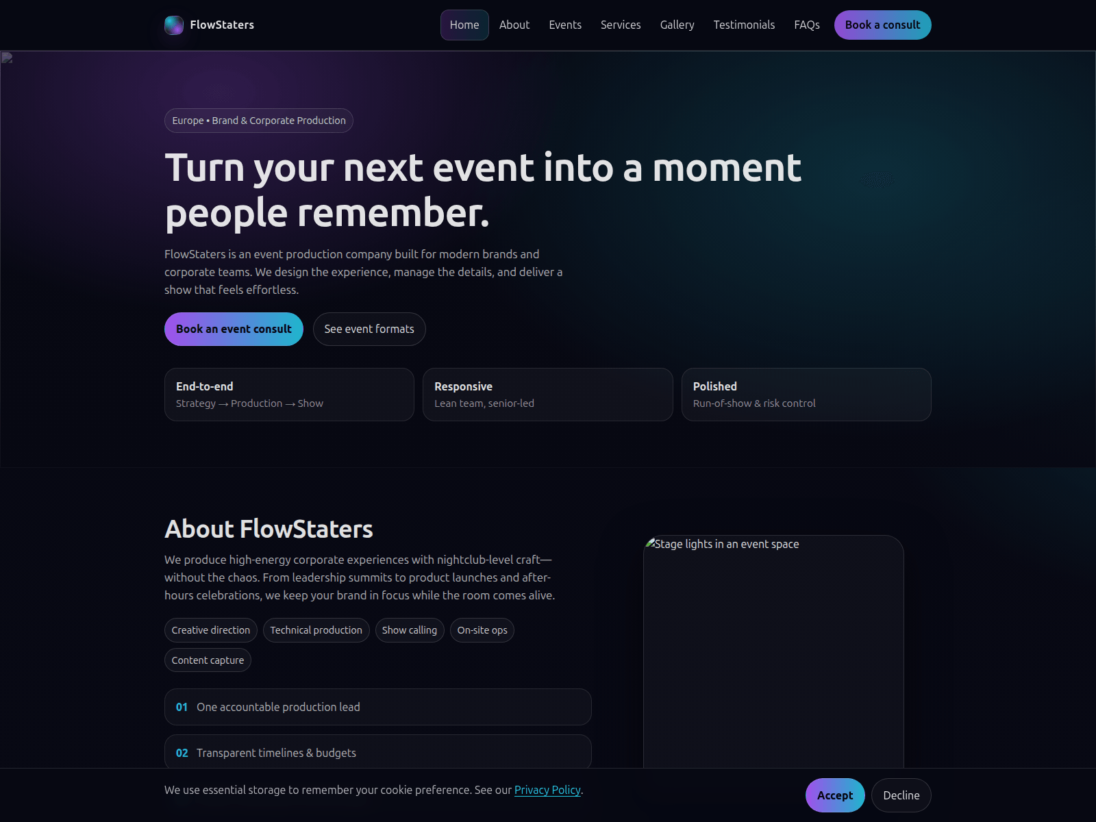 Screenshot of flowstaters.com