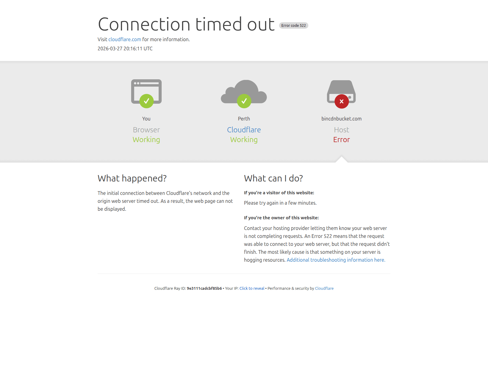 Screenshot of bincdnbucket.com