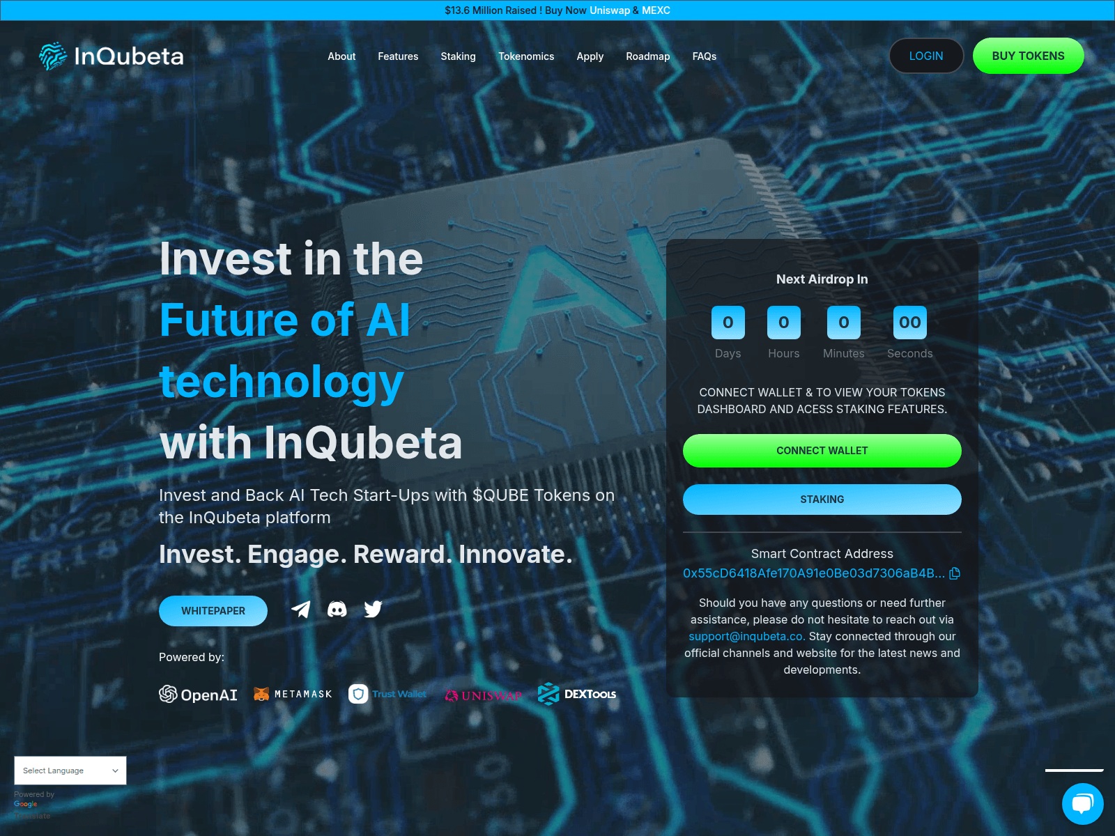 Screenshot of inqubeta-web.pages.dev