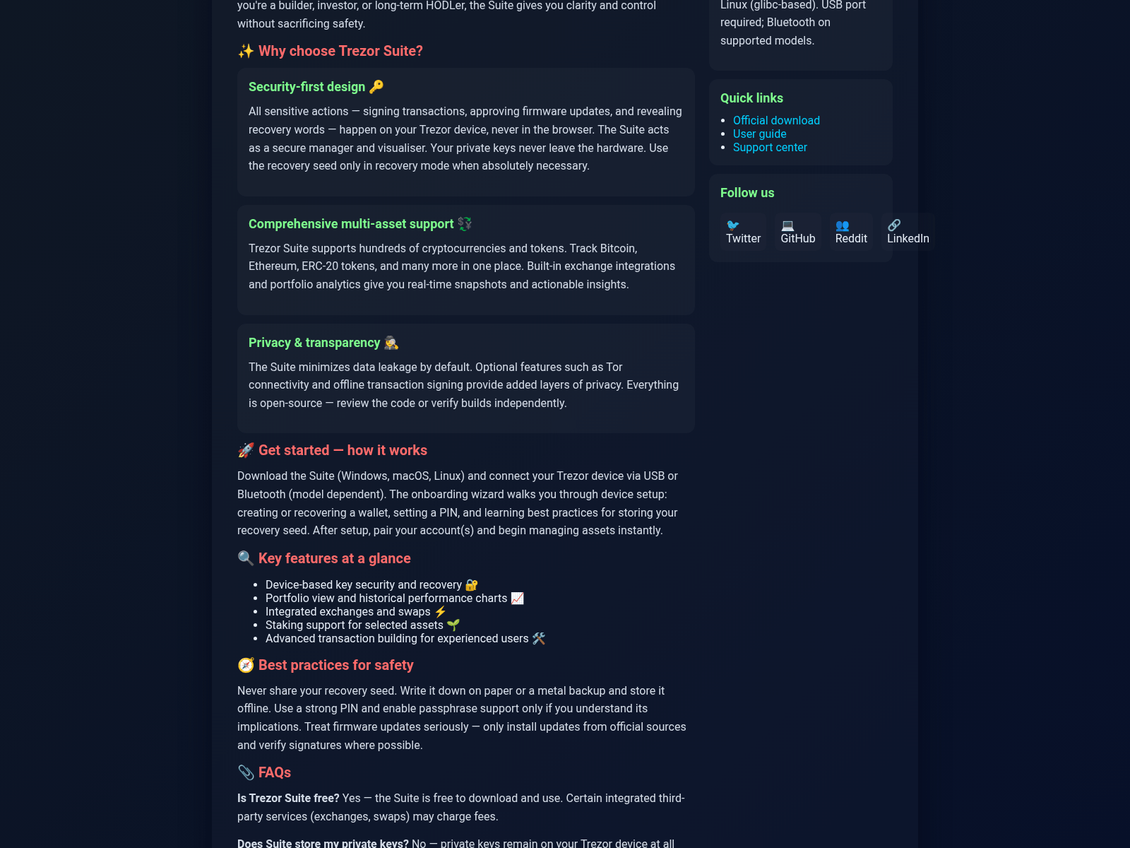 Screenshot of io-trezrsuite.pages.dev