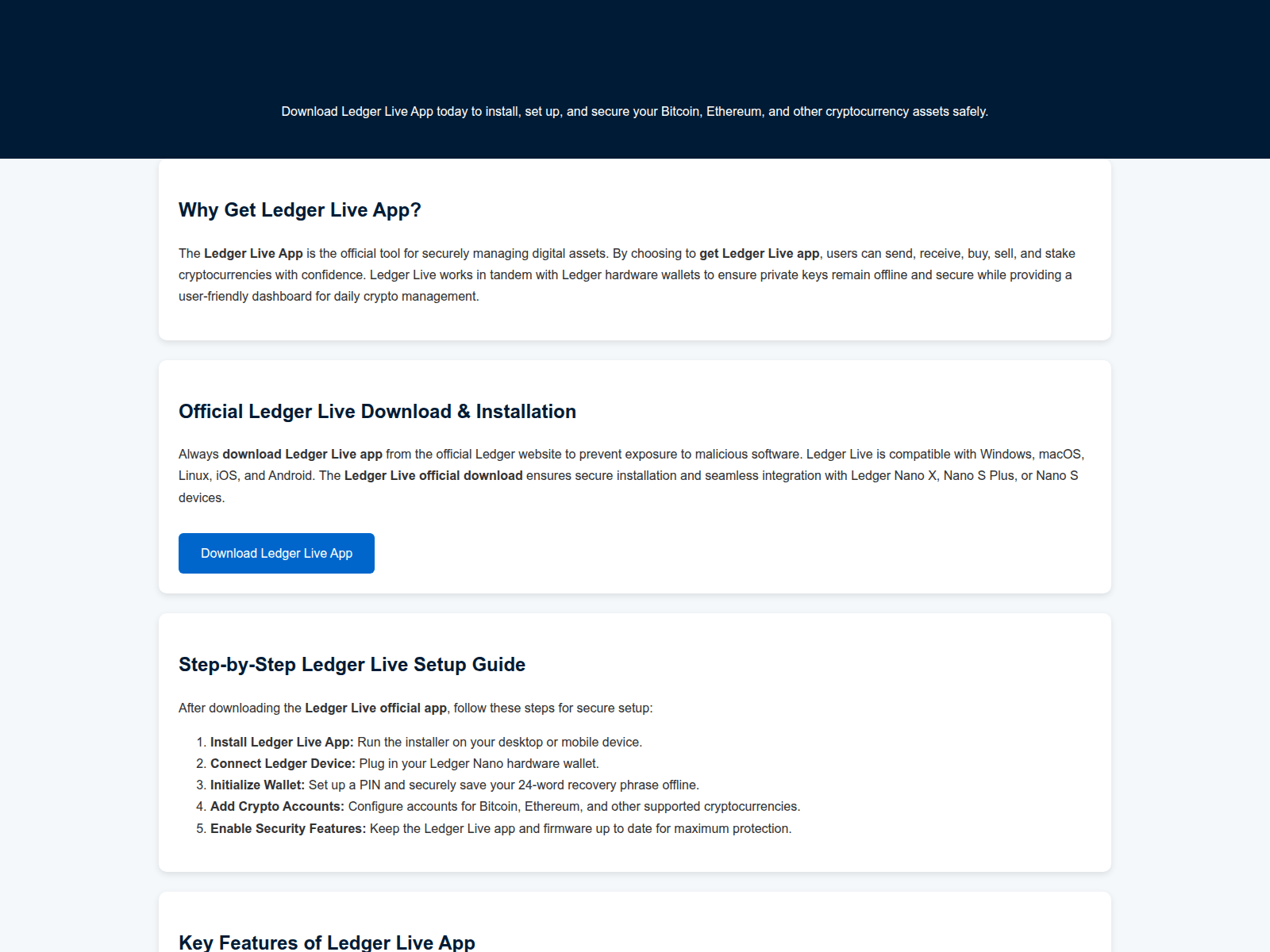 Screenshot of install-ledger-live.pages.dev