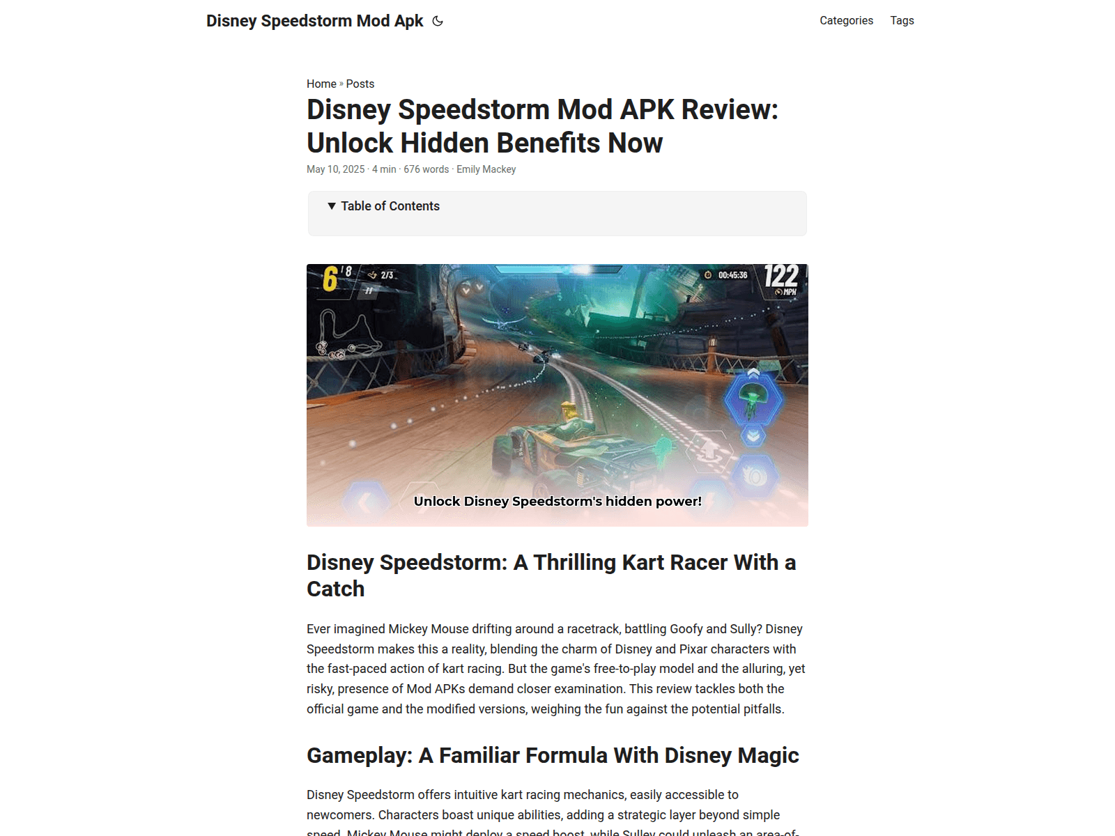 Screenshot of disney-speedstorm-mod-apk.pages.dev