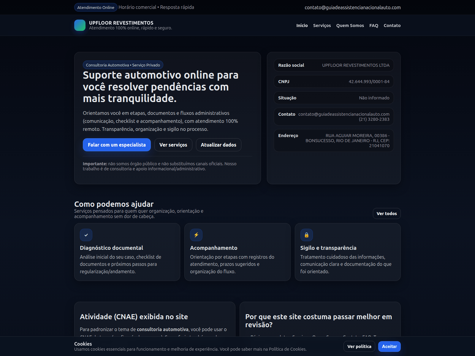 Screenshot of guiadeassistencianacionalauto.com