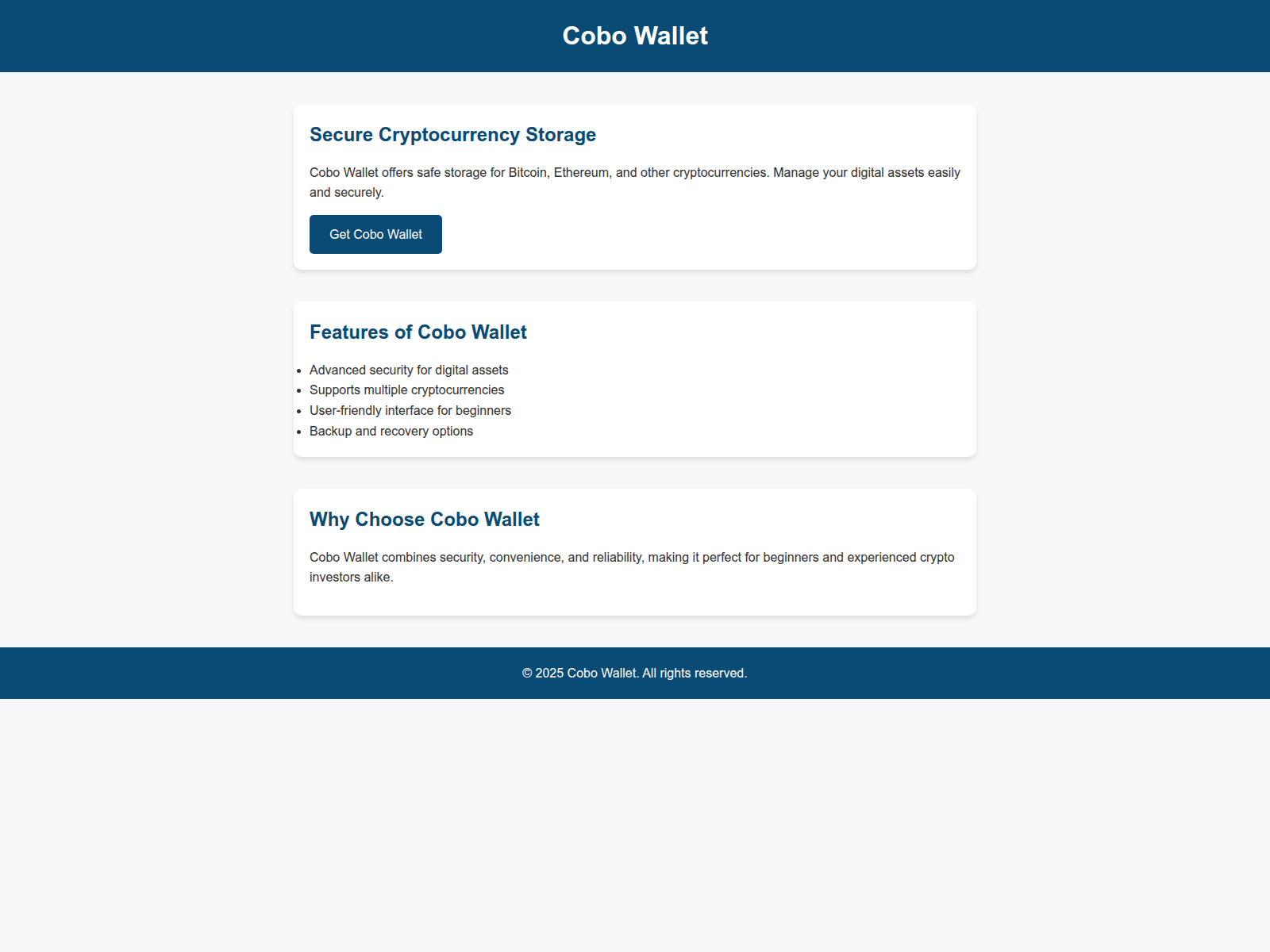 Screenshot of cobo-wallet-login.pages.dev