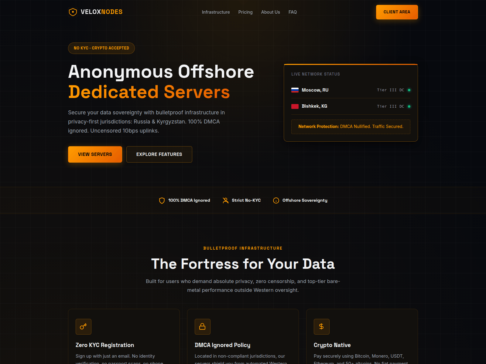 Screenshot of veloxnodes.com