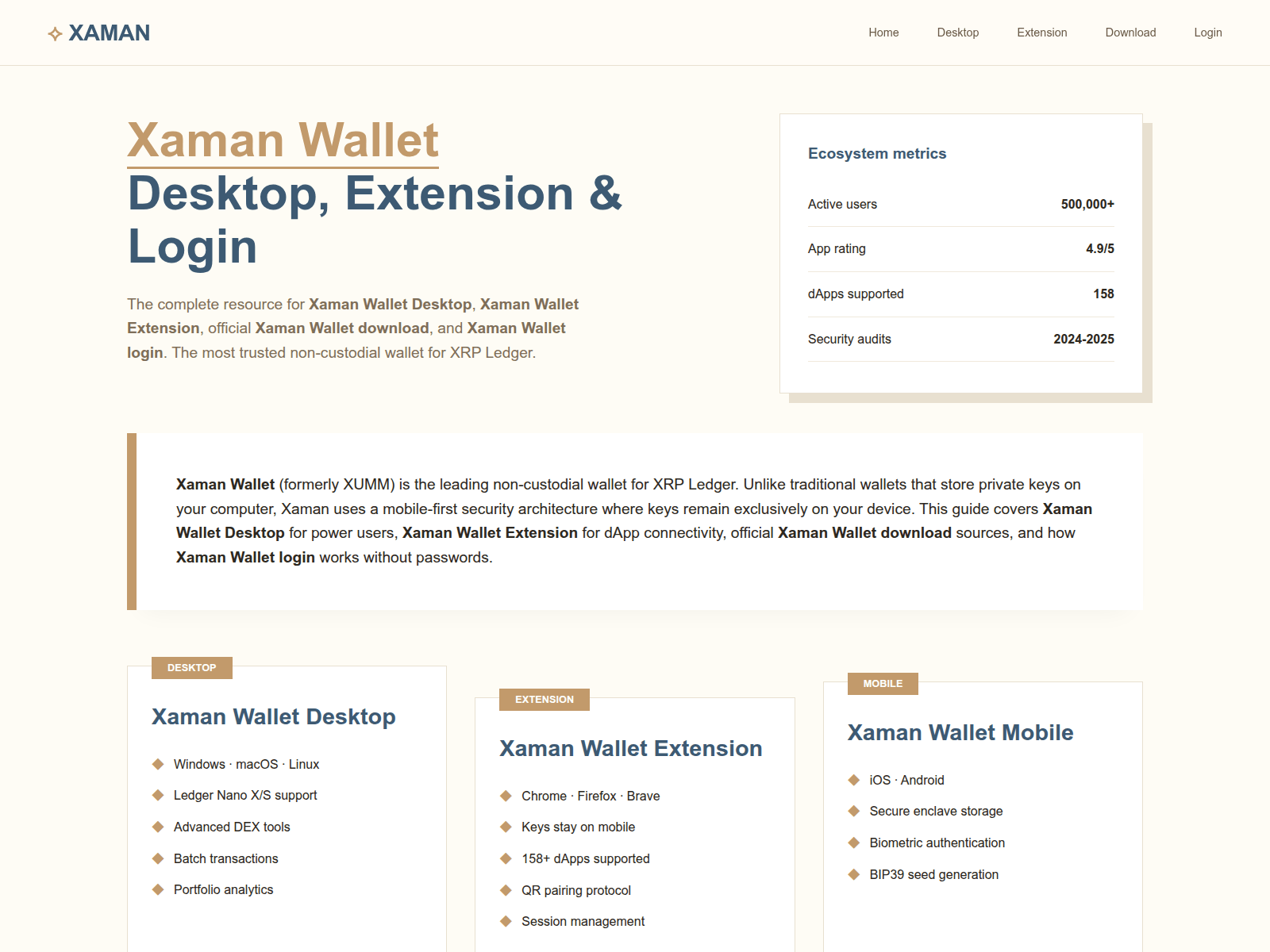 Screenshot of xaman.fund