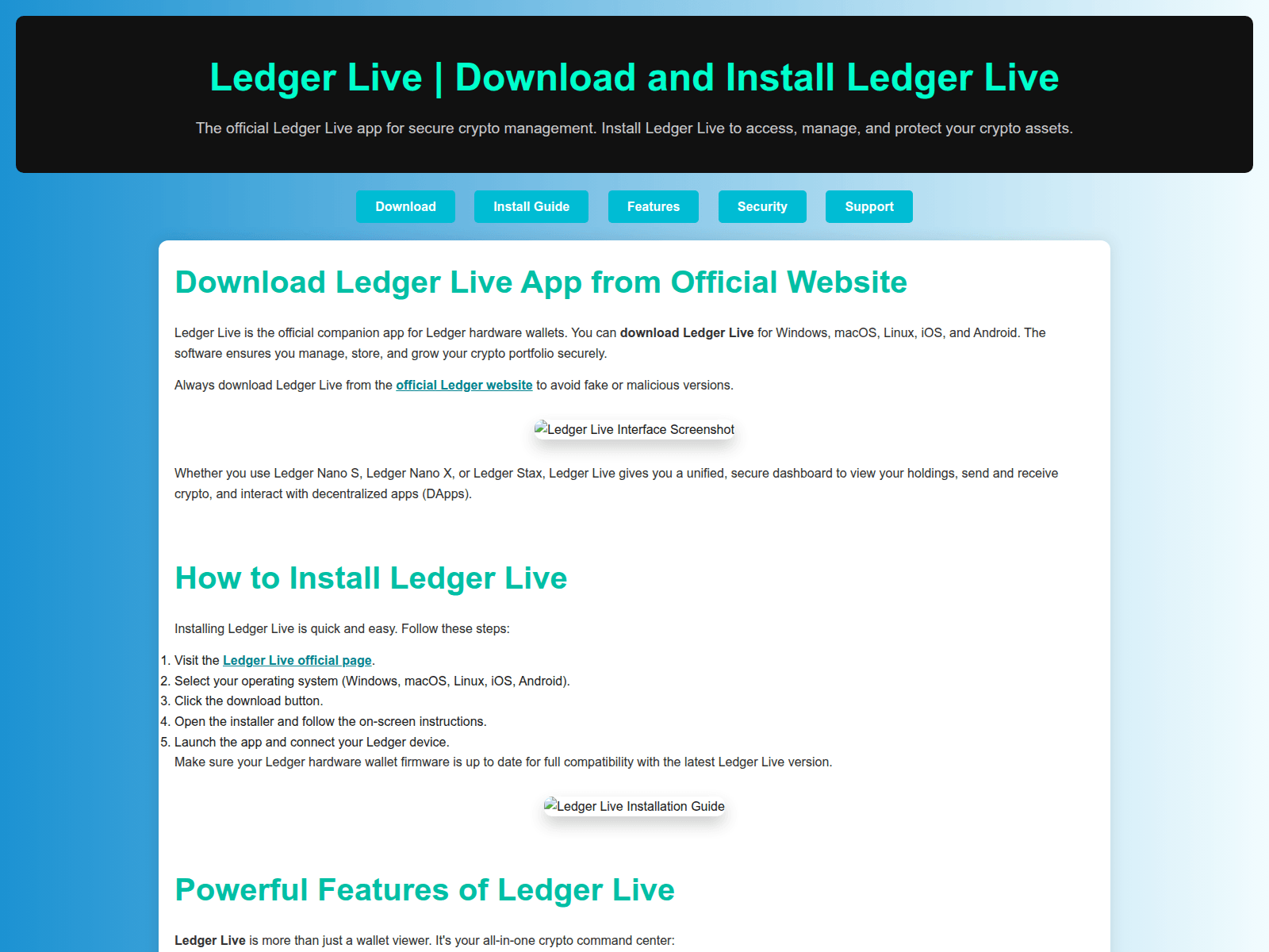 Screenshot of hub-ldgr-live.pages.dev