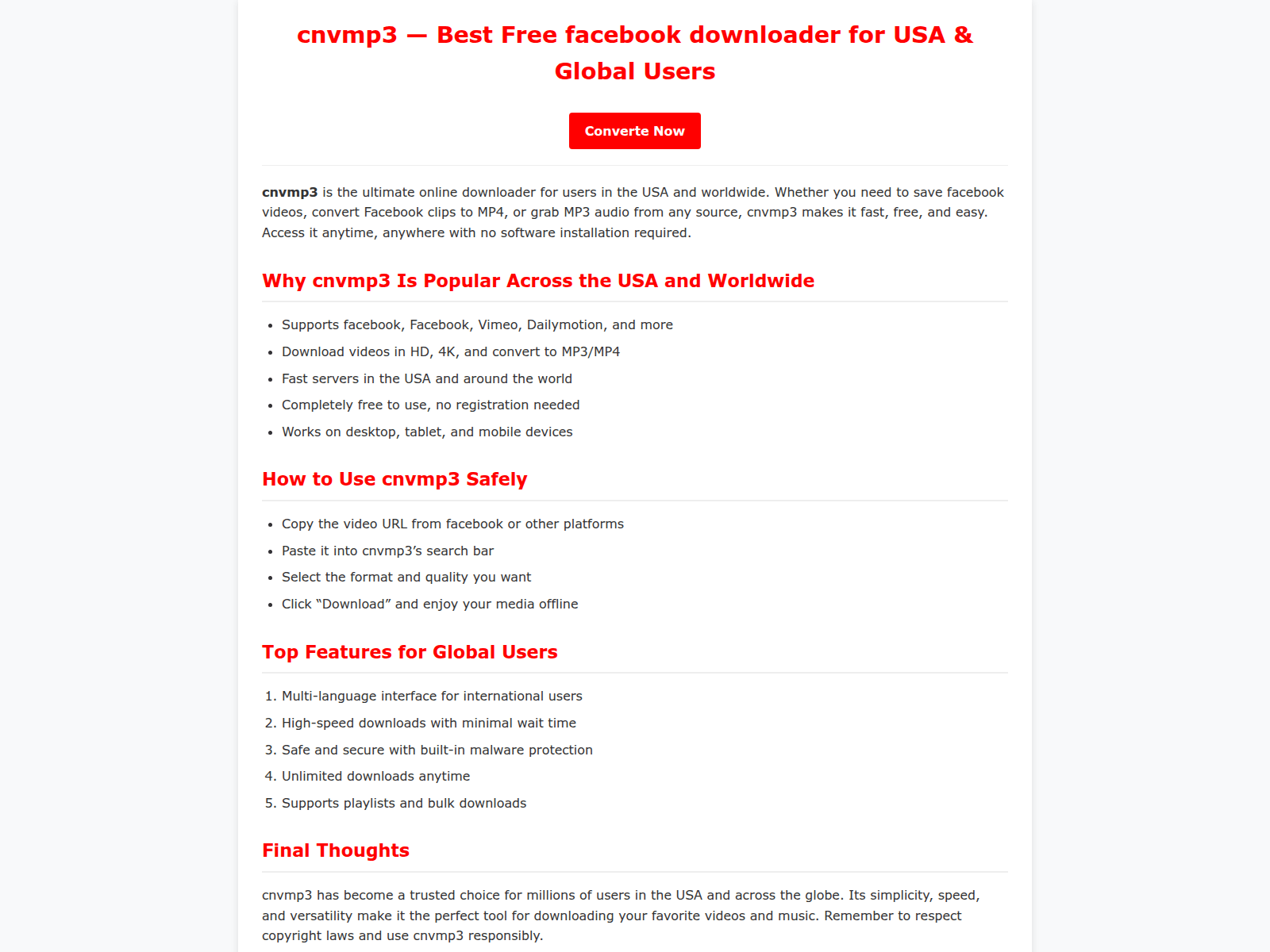 Screenshot of cnvmp3-fb.pages.dev