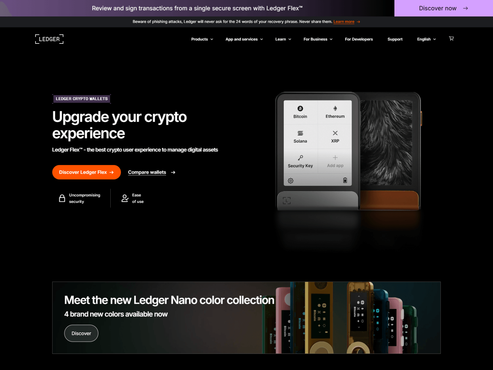 Forensic screenshot of leger-live-web.pages.dev