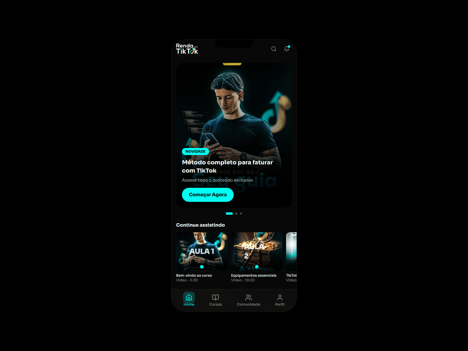 Forensic screenshot of app.rendacomtiktok.com.br