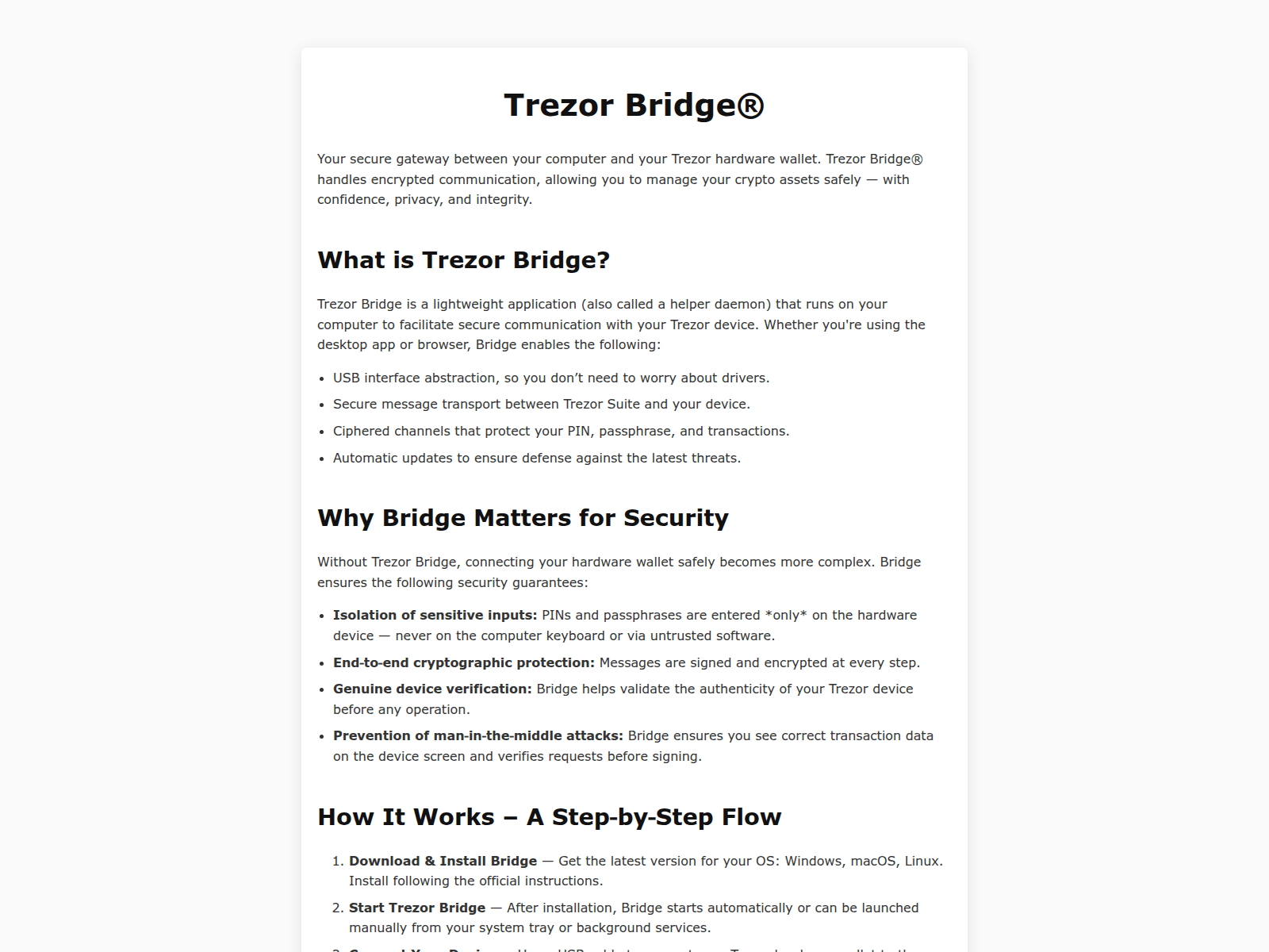 Screenshot of tezor-suite-docs.pages.dev