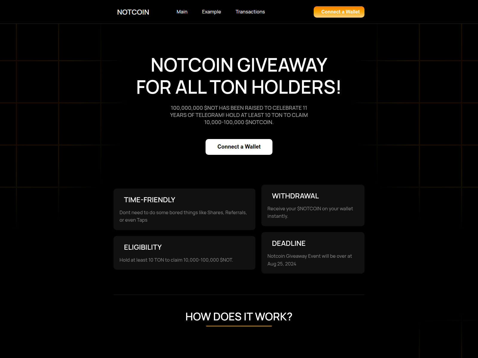 Screenshot of notnot.pages.dev