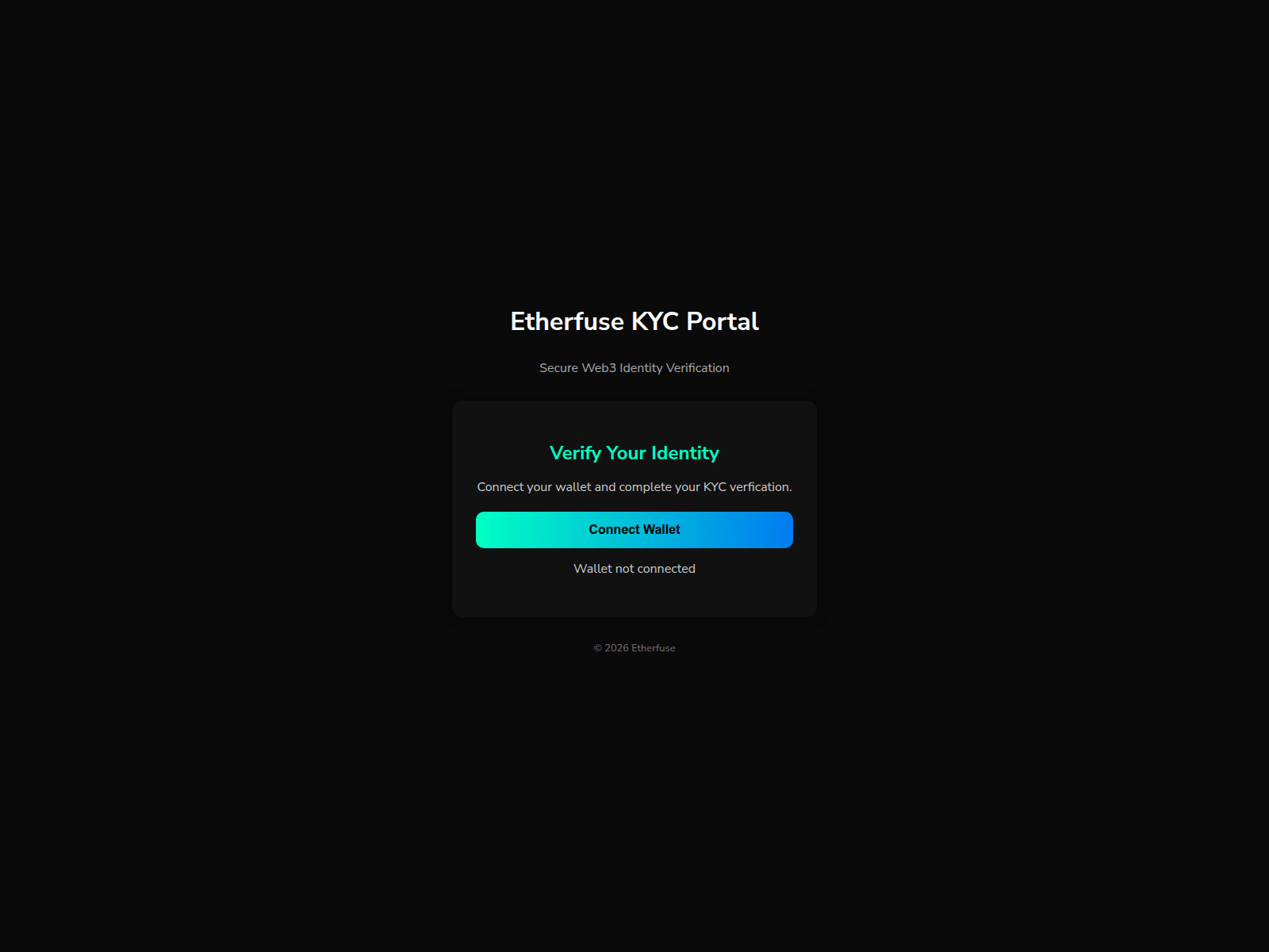 Screenshot of etherfusekyc.pages.dev