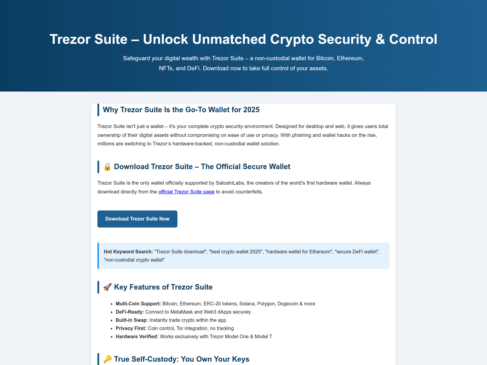Screenshot of download-trezsuite.pages.dev