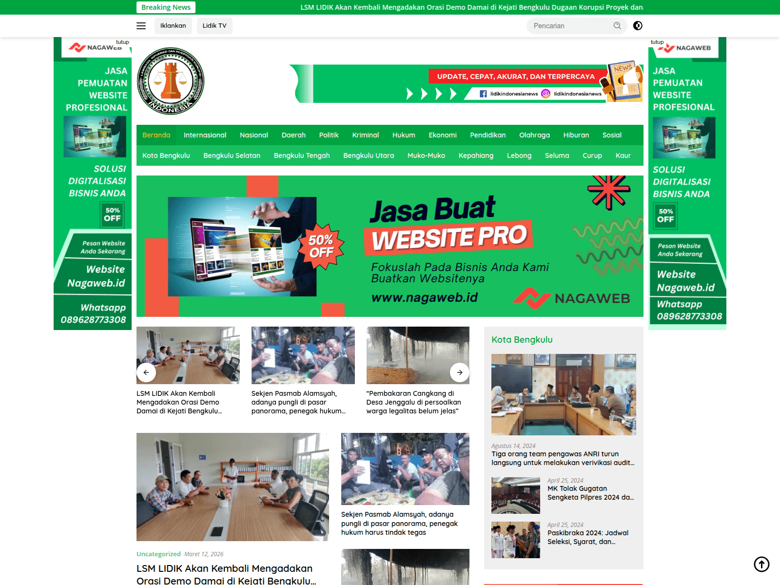Screenshot of lidikindonesianews.com