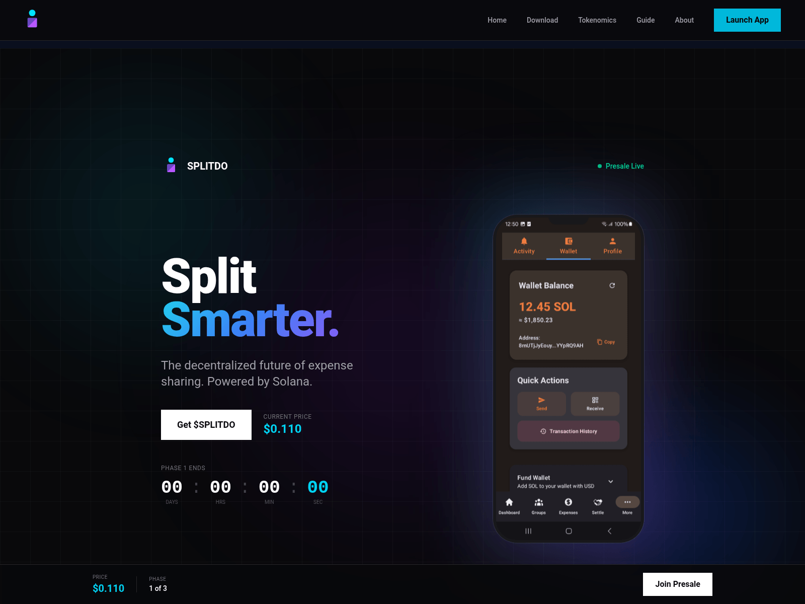 Screenshot of splitdo.app