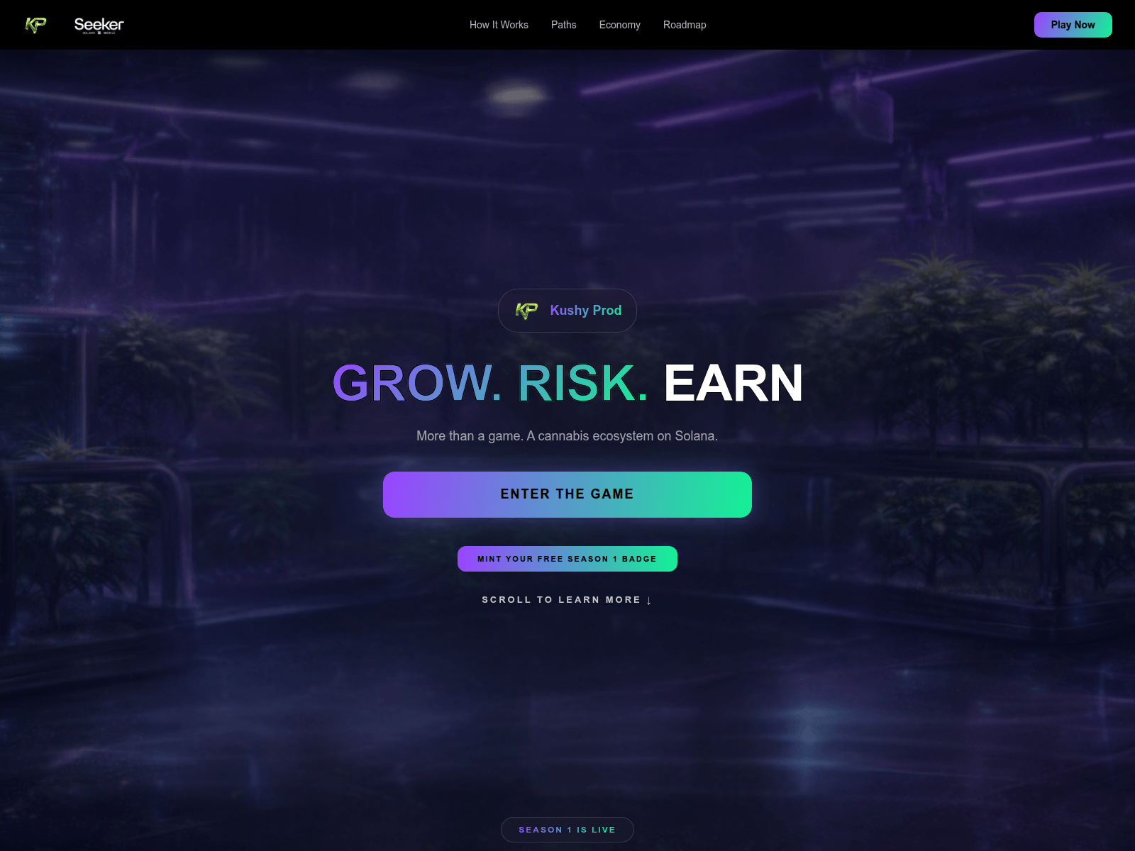 Screenshot of kushyprod.info