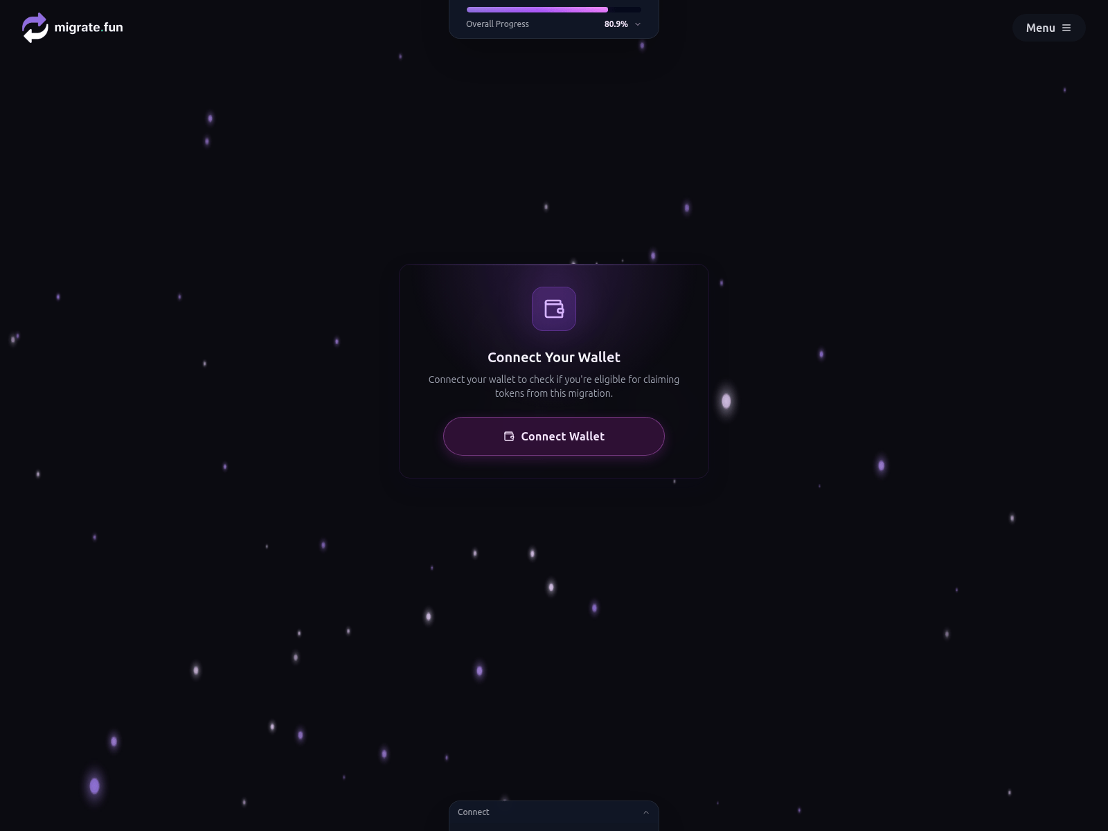Screenshot of migratefun-meme.live