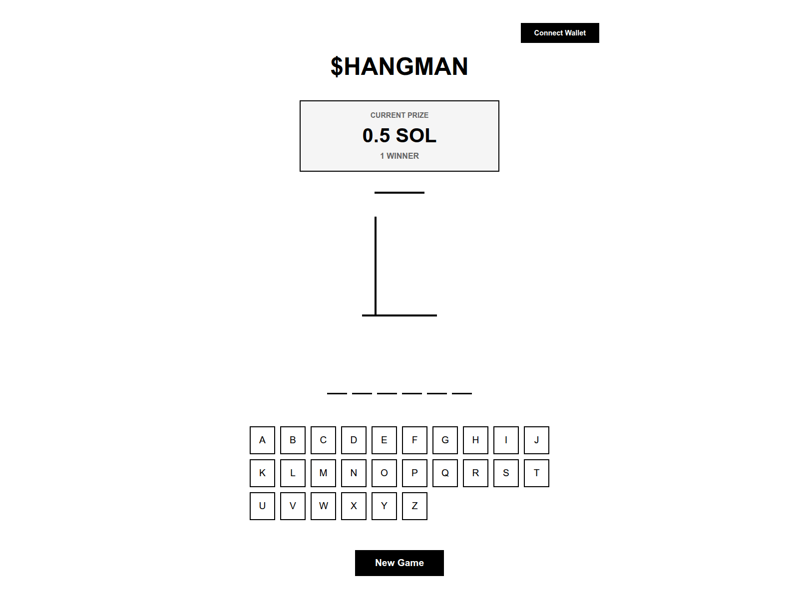Screenshot of hangmansol.fun