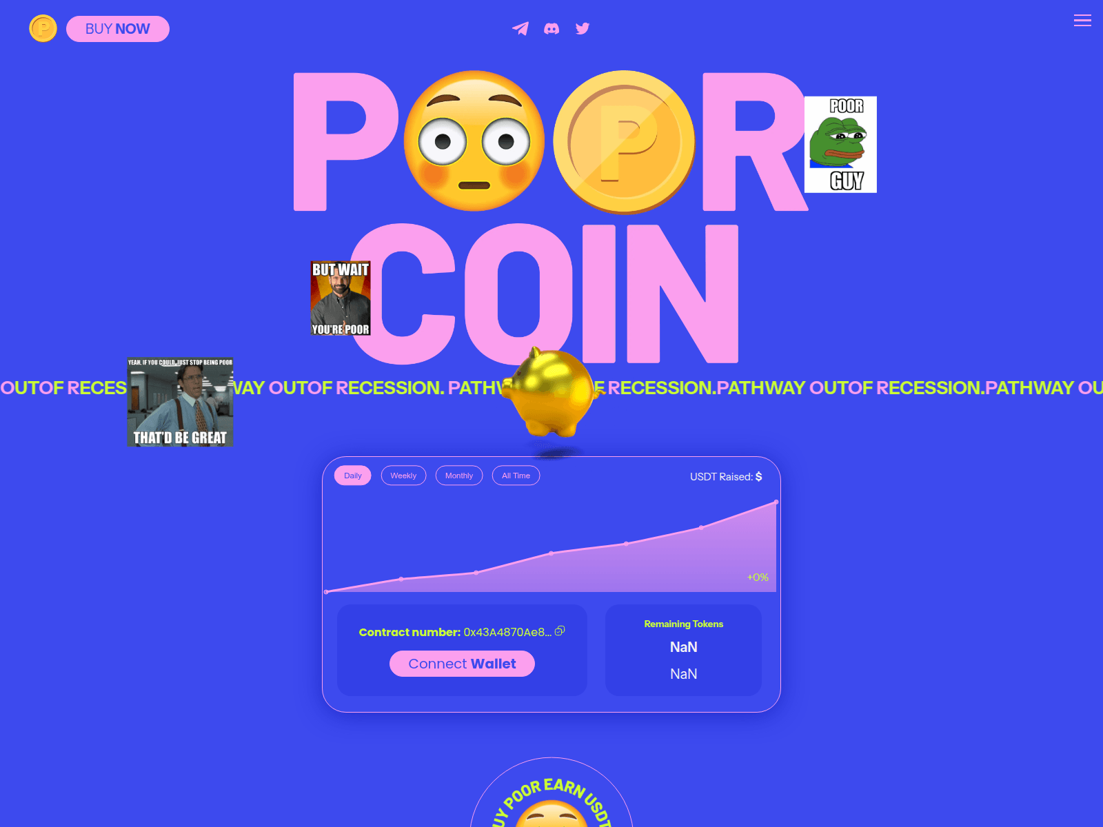Screenshot of poor-token-website.pages.dev
