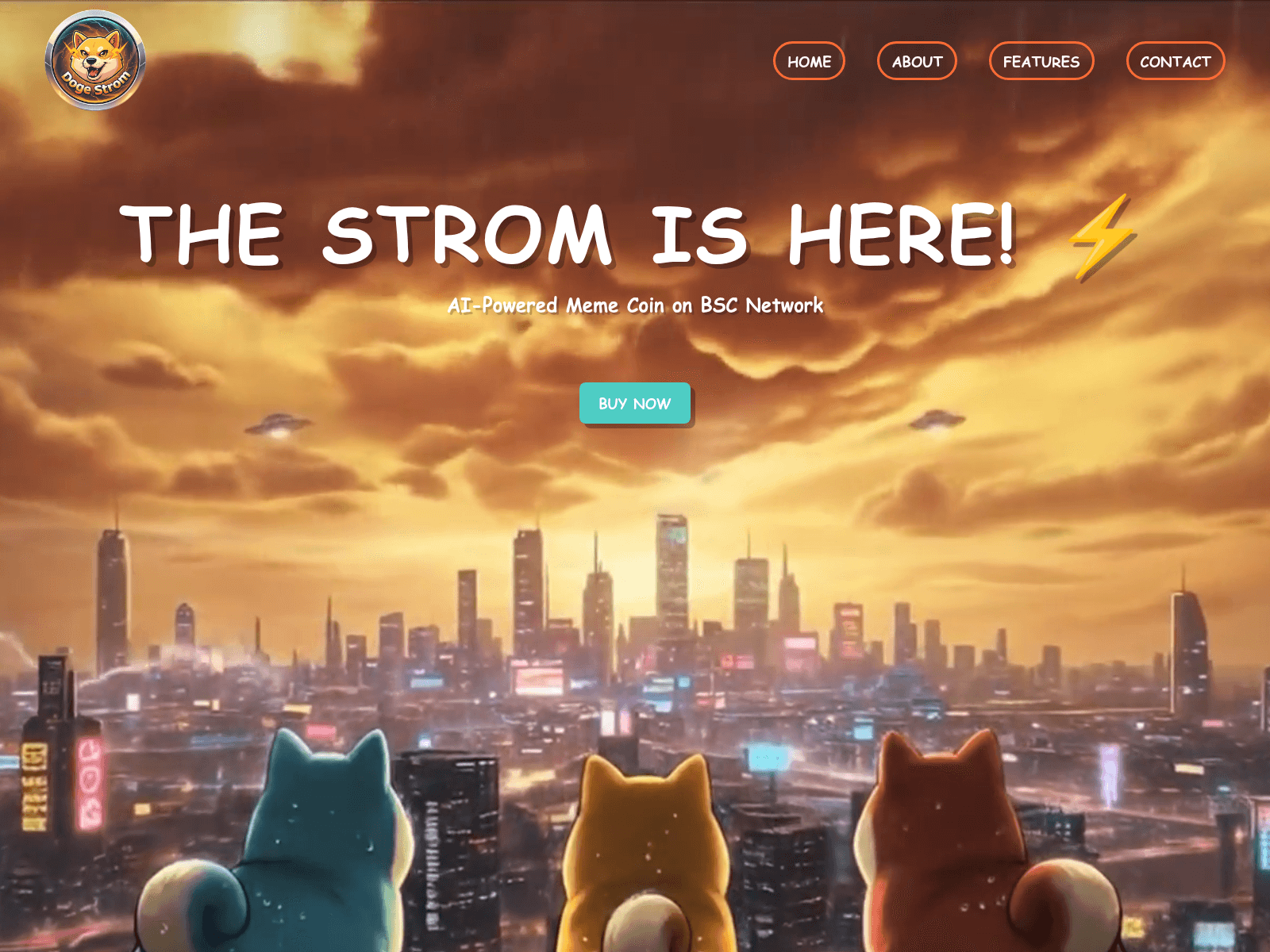 Screenshot of www.dogestrom.io