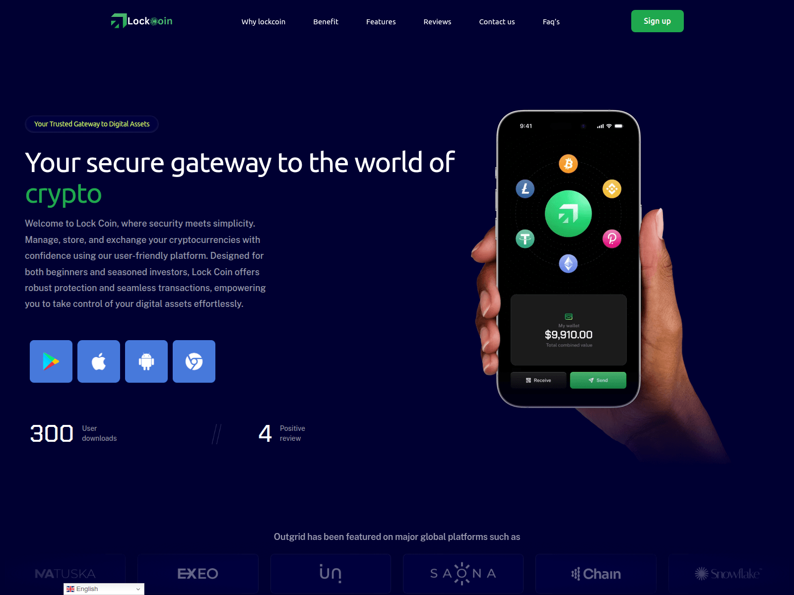 Screenshot of lockcoin.net