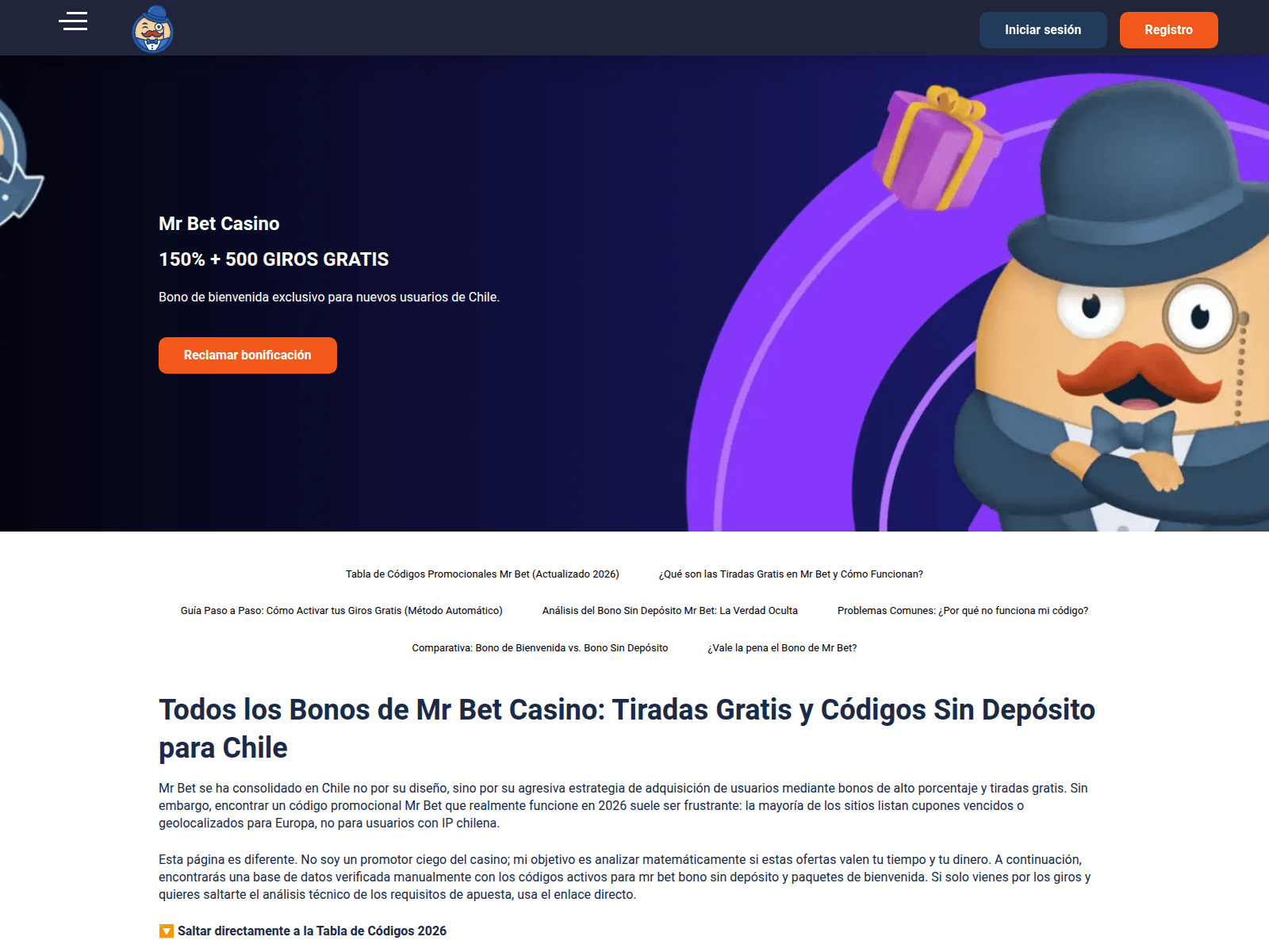 Forensic screenshot of mrbetchile.net