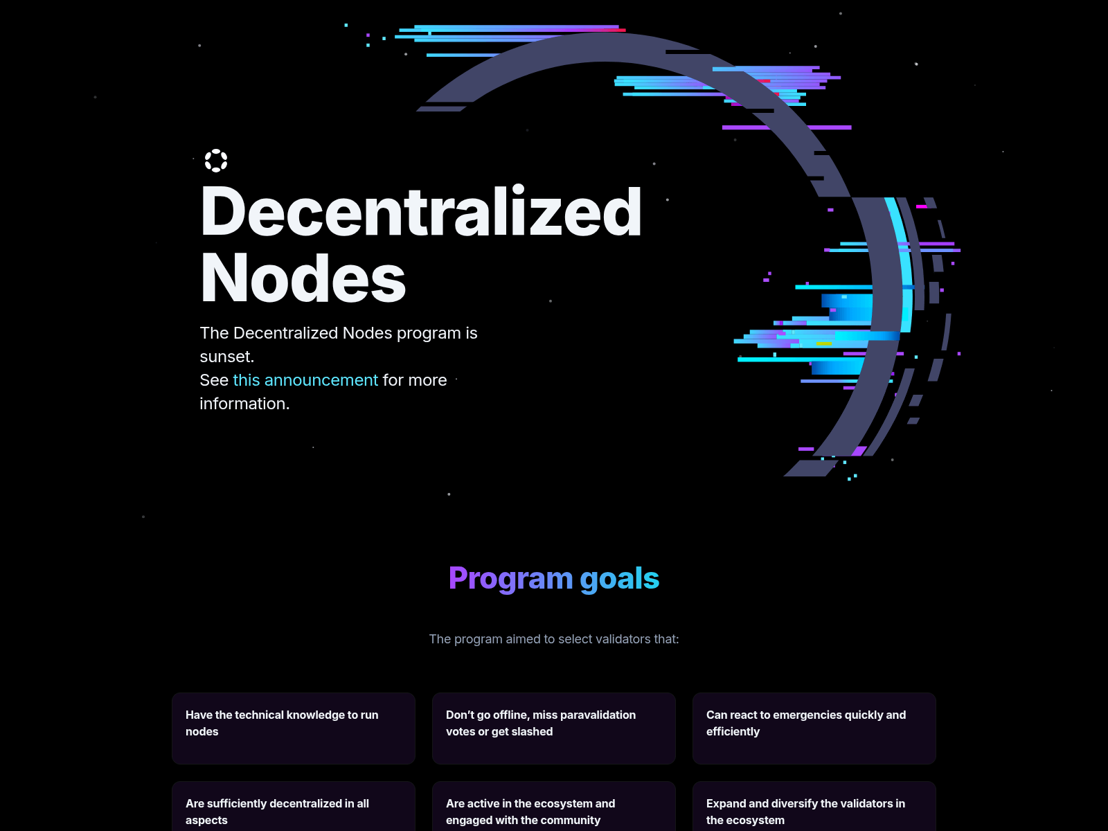 Screenshot of nodes.web3.foundation