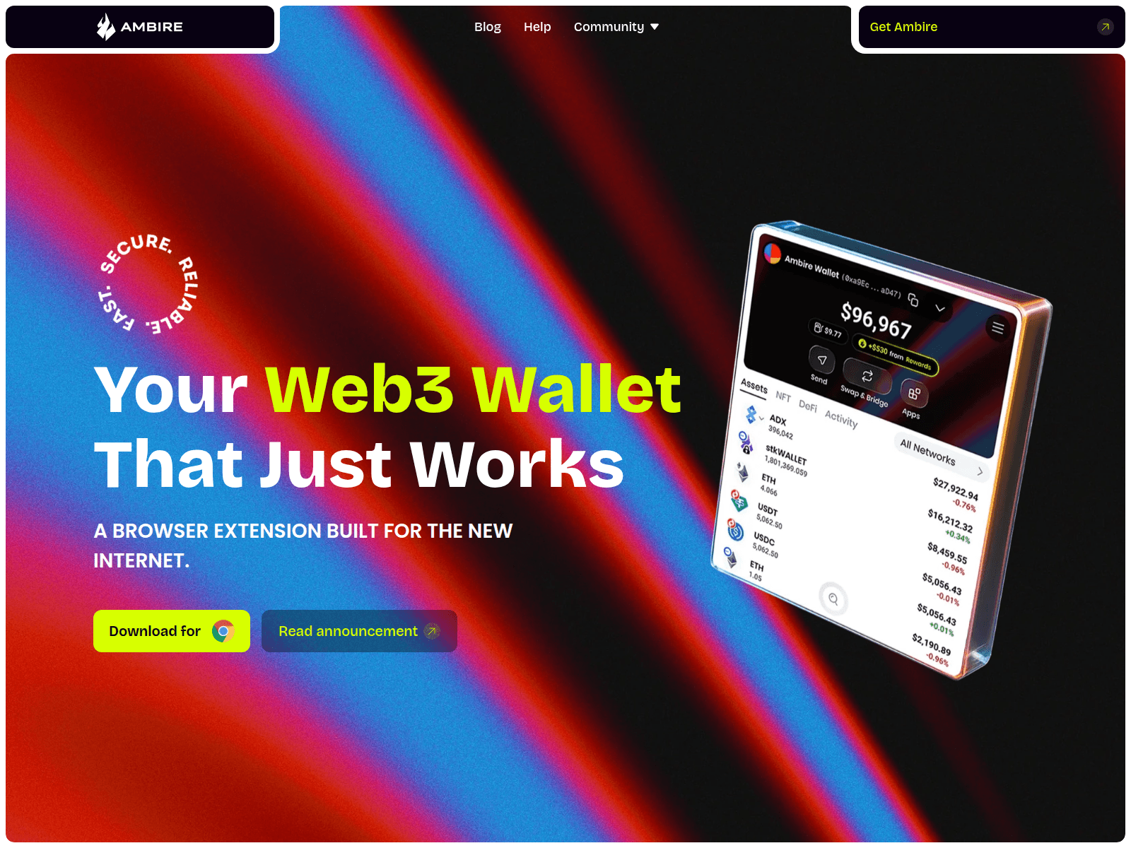 Forensic screenshot of ambirewallet.com