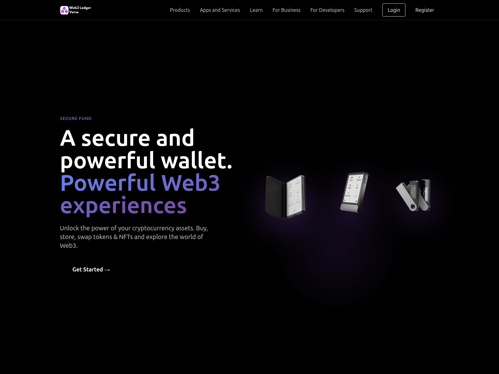 Screenshot of web3ledgerverse.com