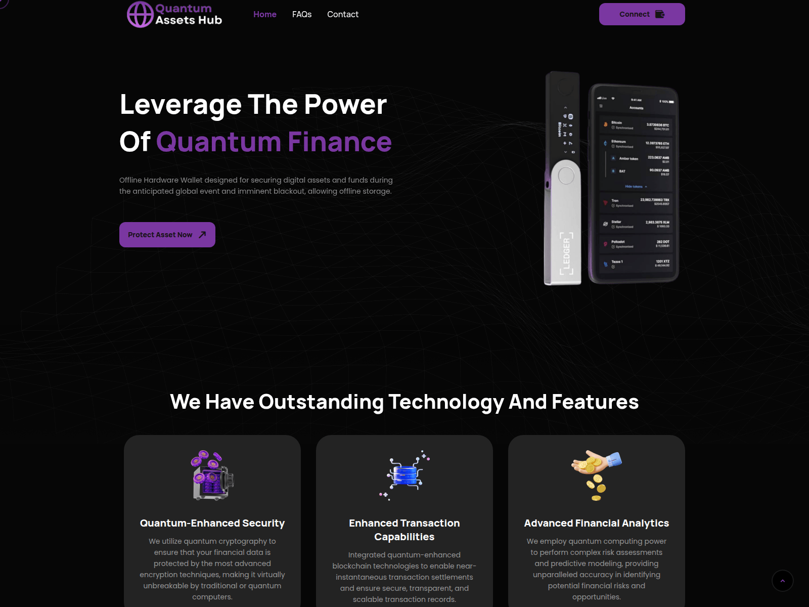 Screenshot of quantumassetshub.net