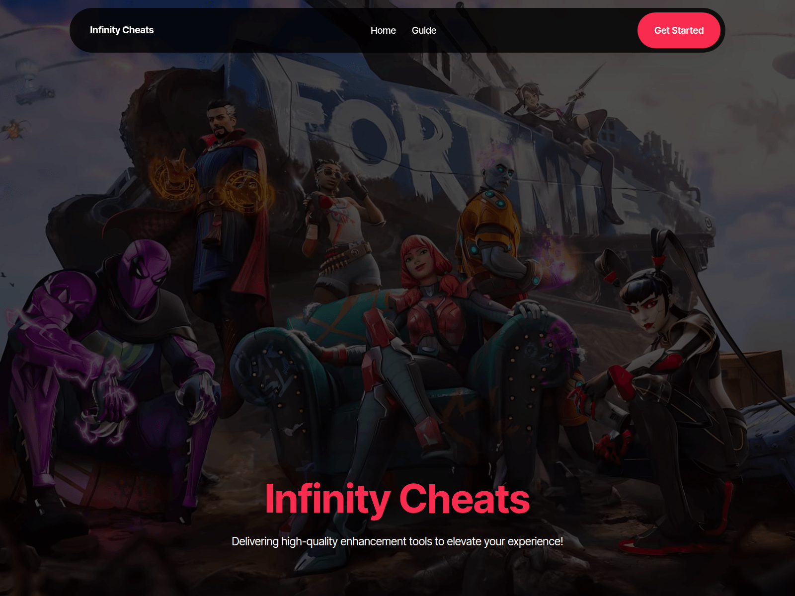 Screenshot of infinitycheats.pages.dev