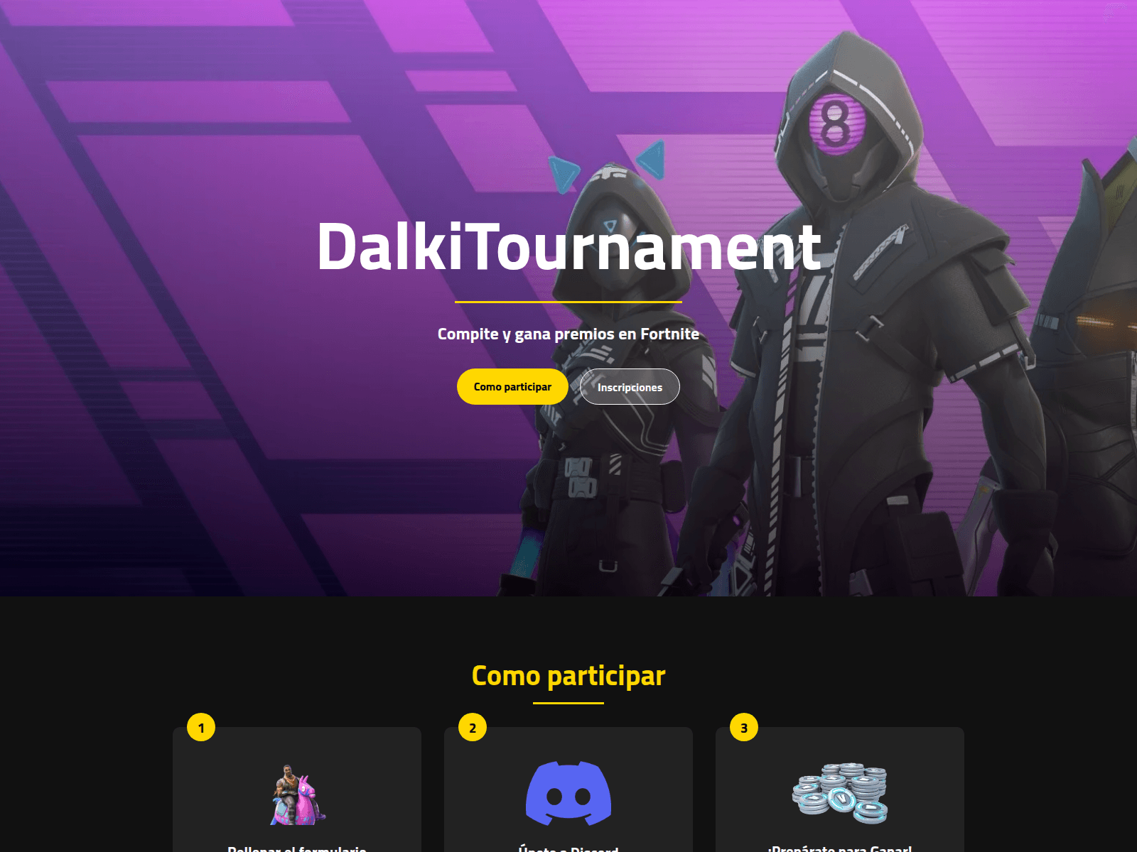 Screenshot of dalkitournament.pages.dev