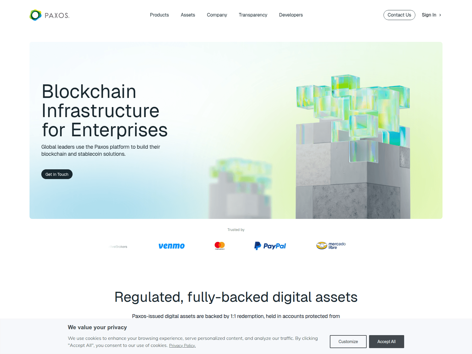 Screenshot of paxgold.org
