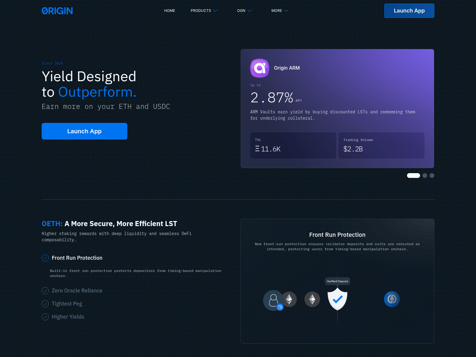 Screenshot of oethgift.org