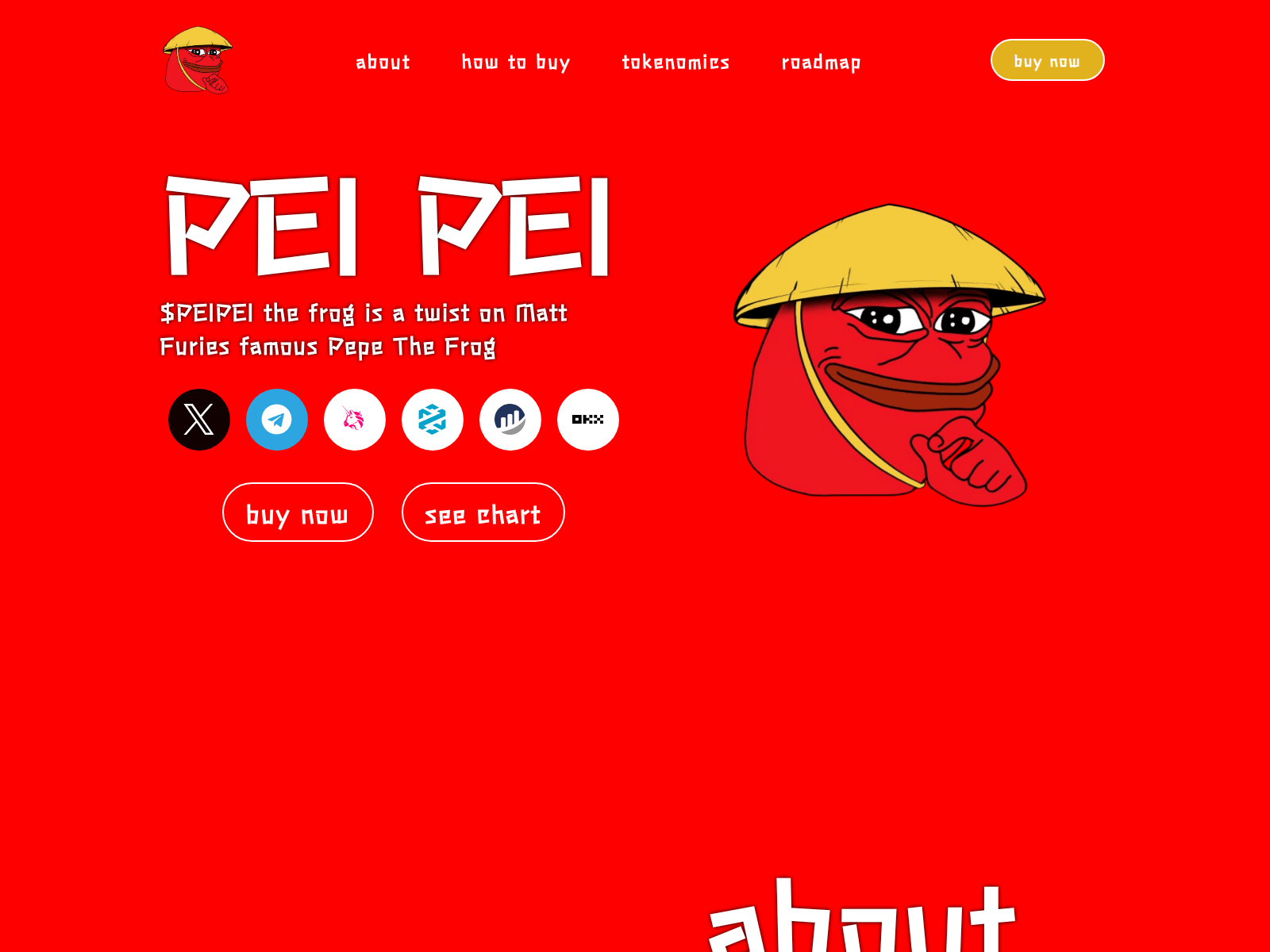 Screenshot of peipeicoin.org