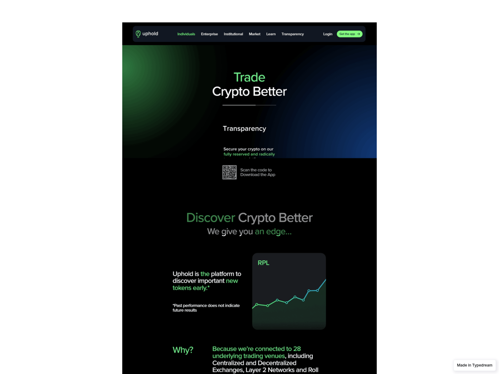 Forensic screenshot of uphold-x-en-login.typedream.app