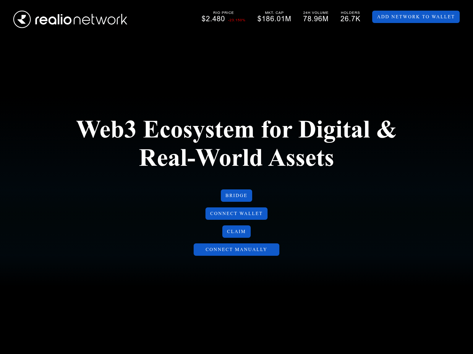 Screenshot of realio-bridge.pages.dev