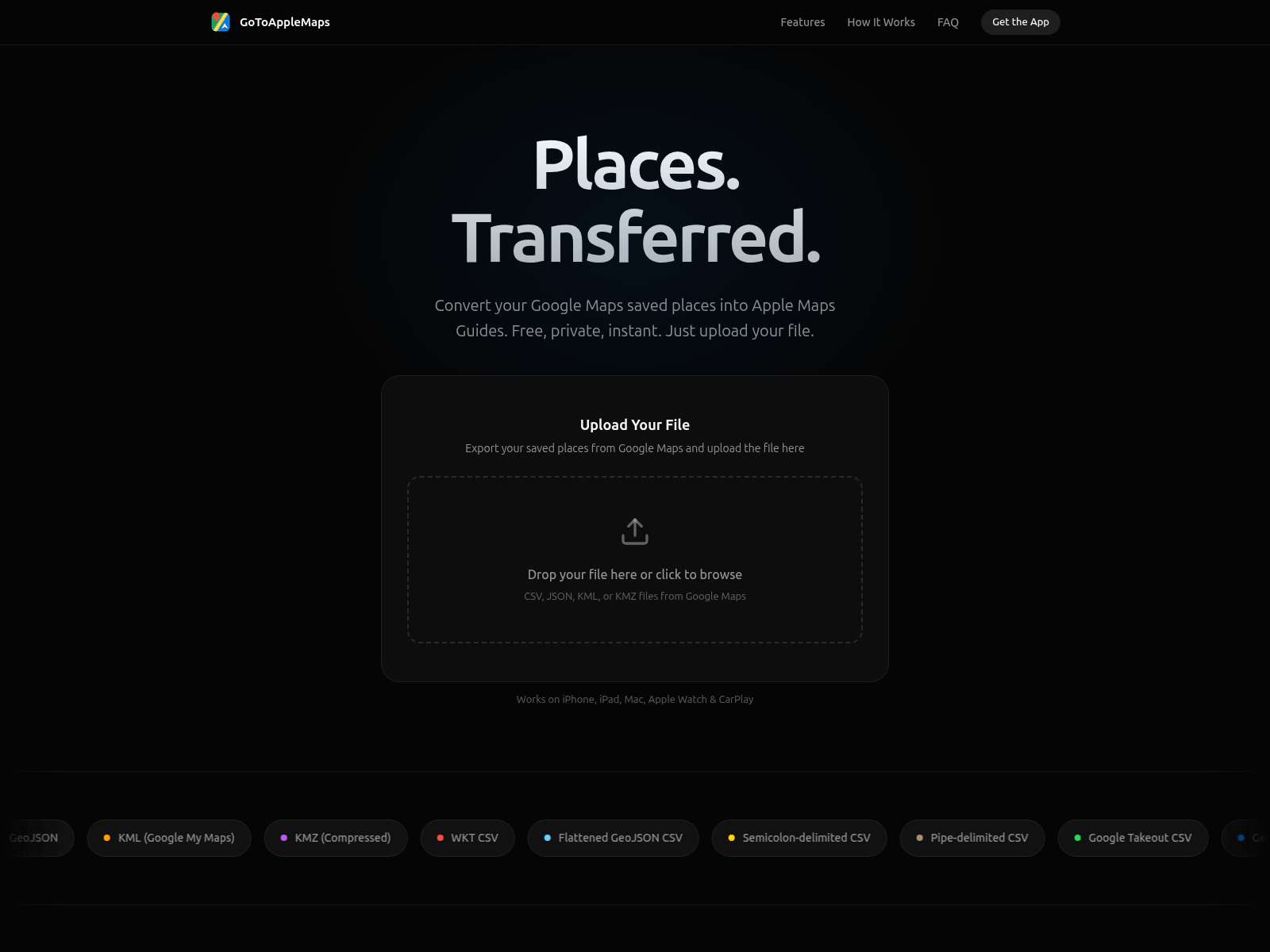 Forensic screenshot of gotoapplemaps.pages.dev