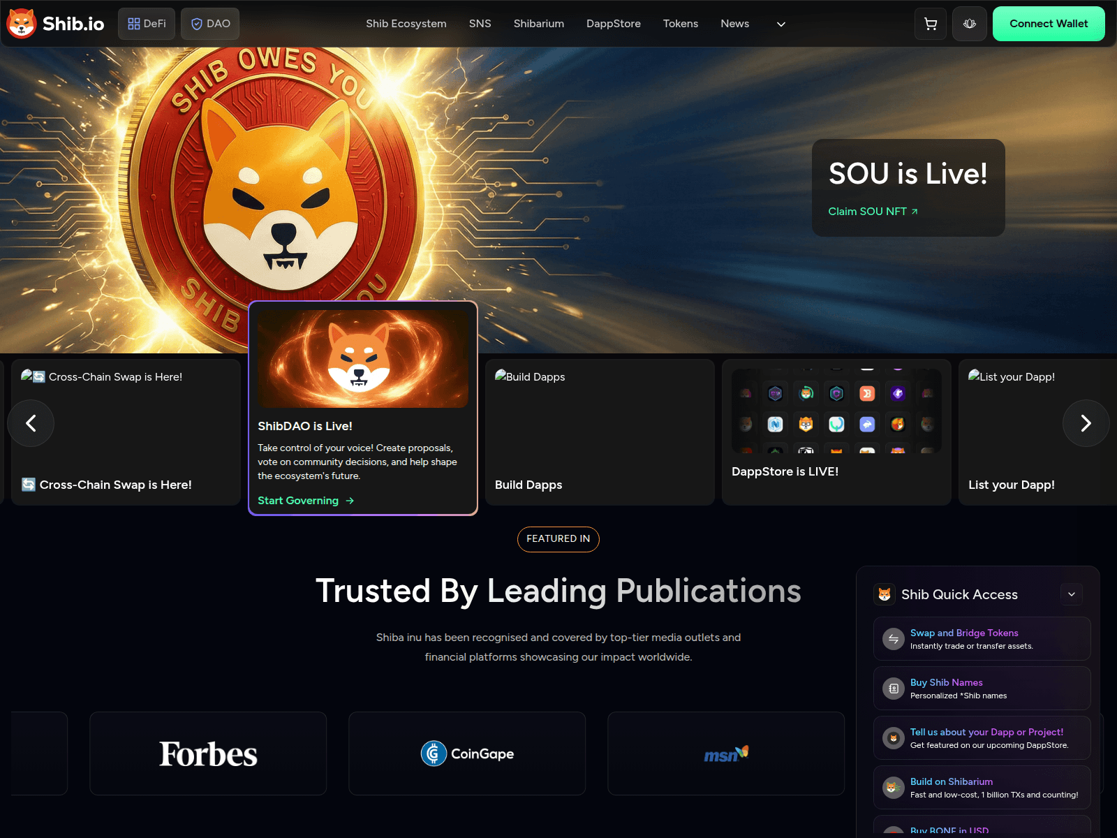 Forensic screenshot of shiba-coin.org
