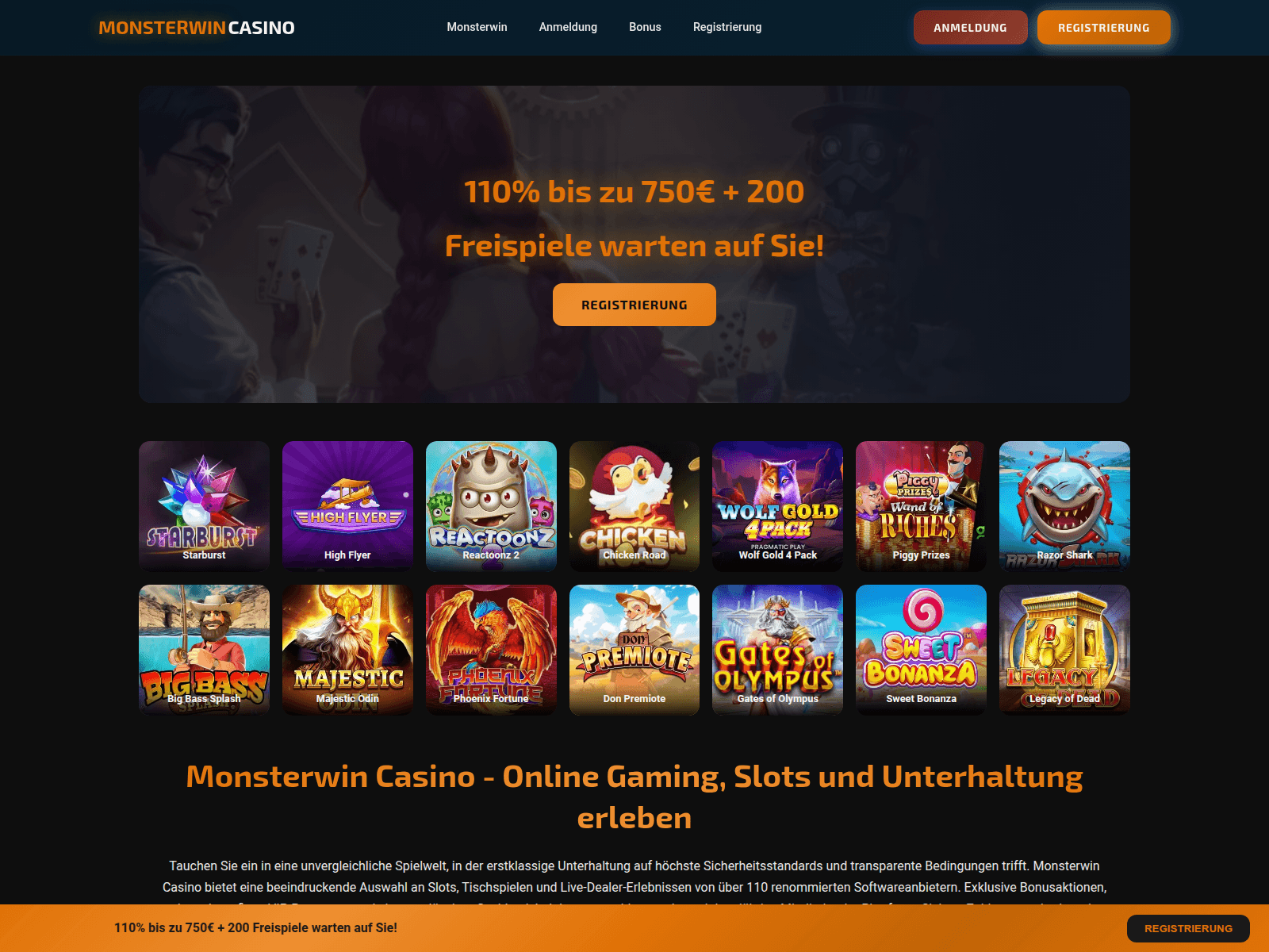 Screenshot of monsterwin.vip