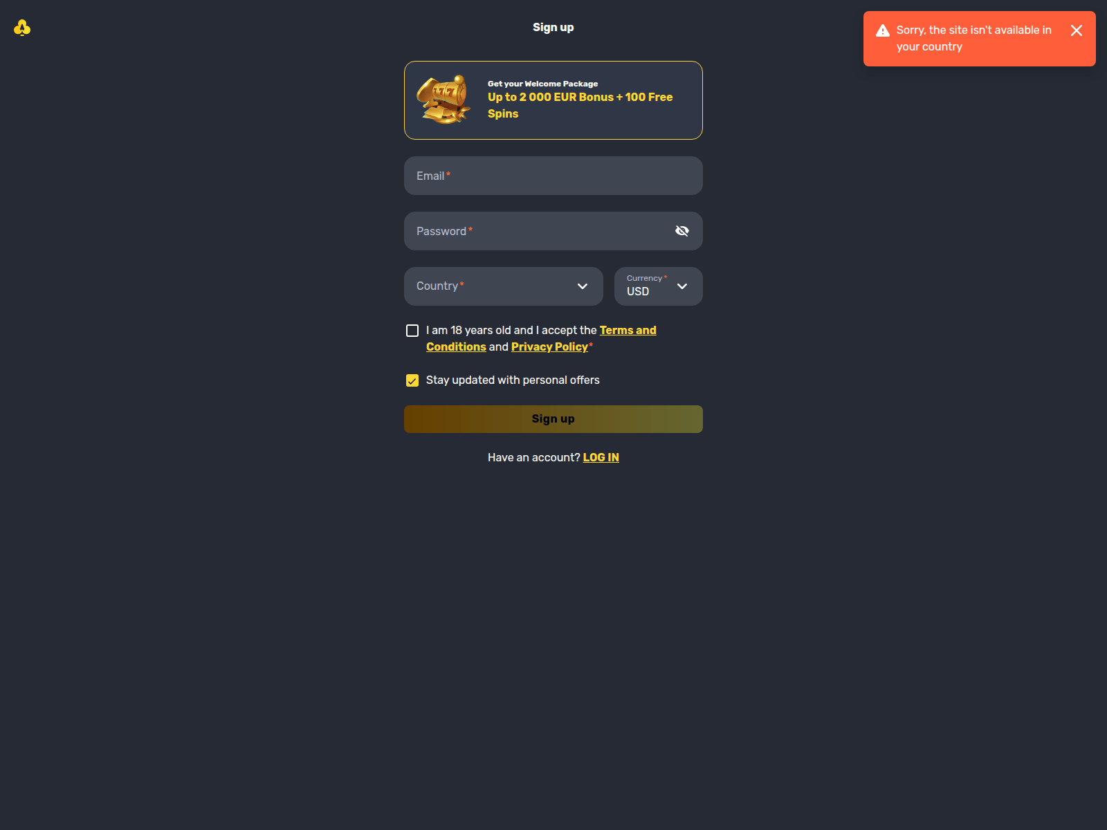 Forensic screenshot of casino-med-lag-insattning.xyz