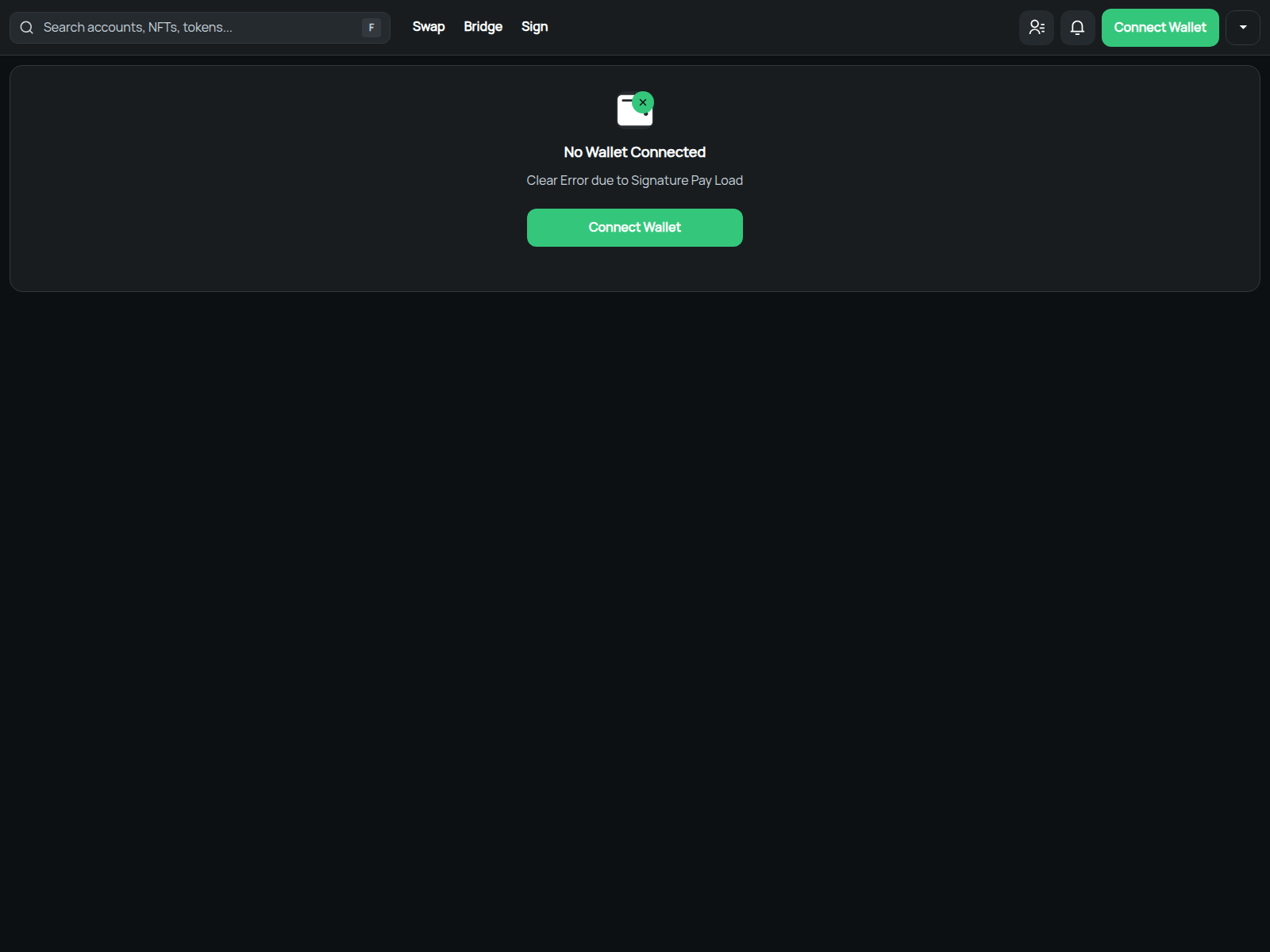 Screenshot of signaturerepository.xyz